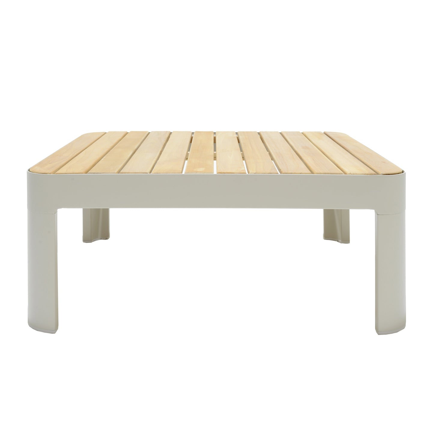 Portals Teak and Aluminum Modular Sofa 3pc Set