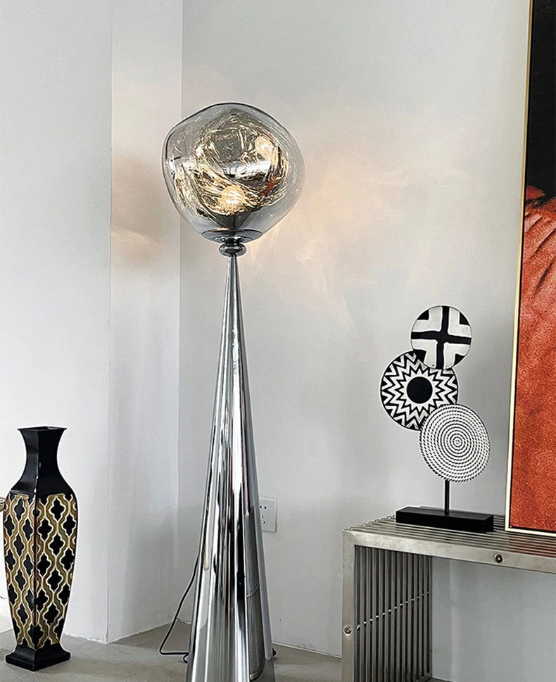 Postmodern Italian Luxury Finish Lava Floor Lamp