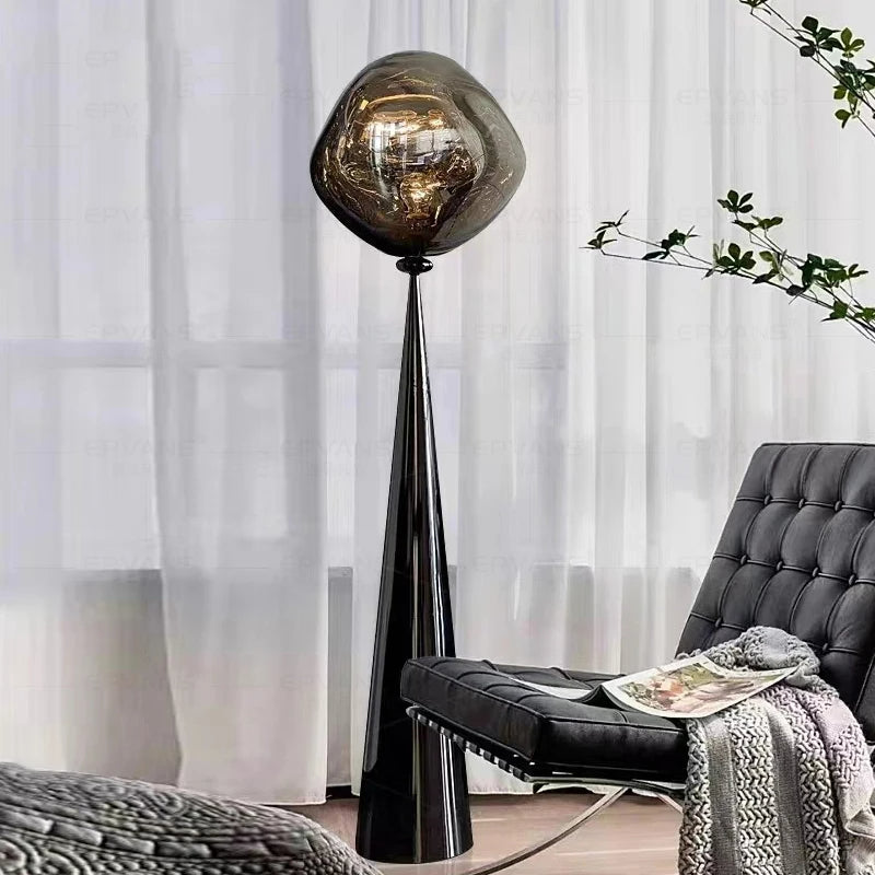 Postmodern Italian Luxury Finish Lava Floor Lamp