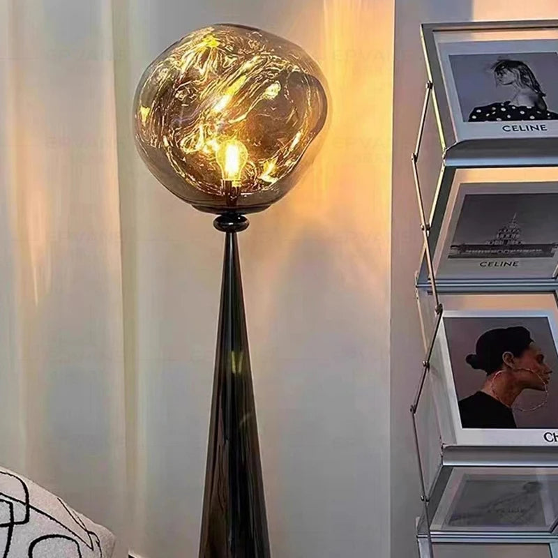 Postmodern Italian Luxury Finish Lava Floor Lamp