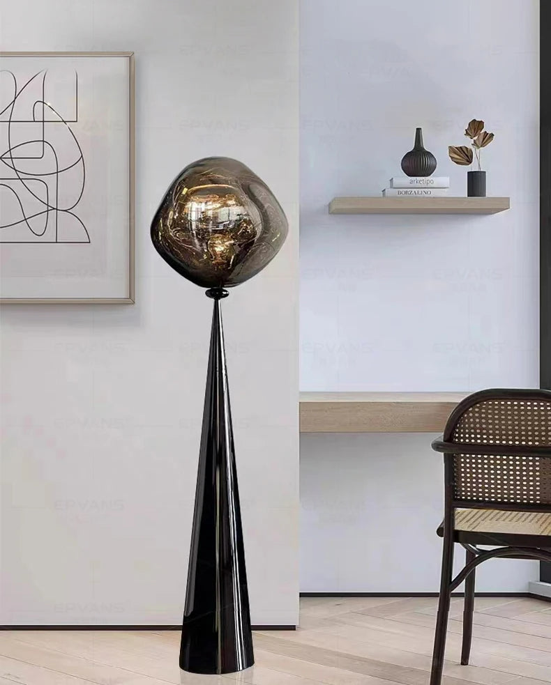 Postmodern Italian Luxury Finish Lava Floor Lamp