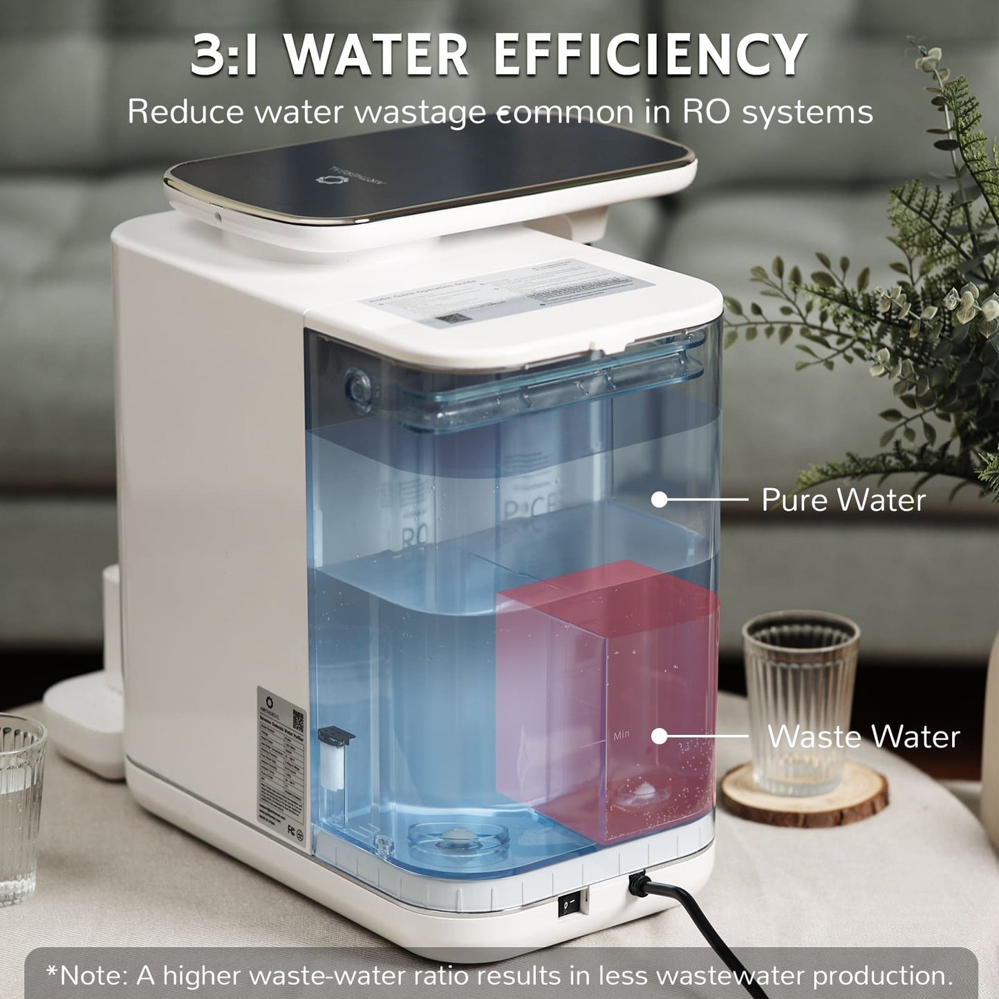 Pristine Pro6H RO Countertop Instant Hot Filtered Water Dispenser