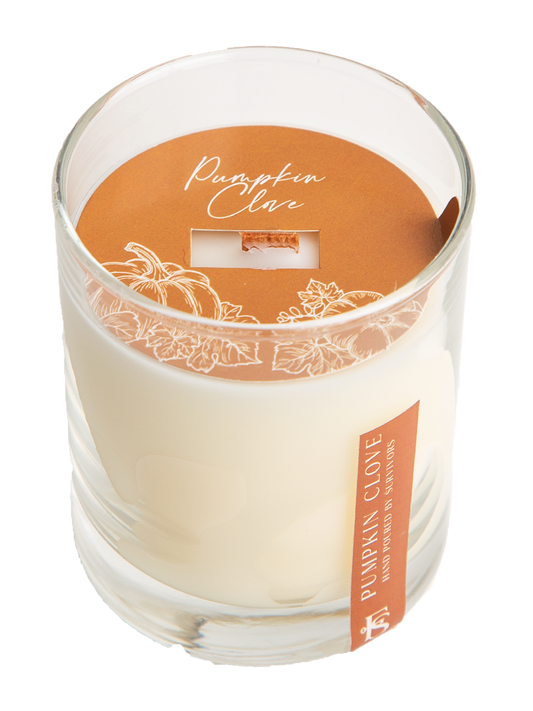 Pumpkin Clove 7.5 oz Wooden Wick Candle