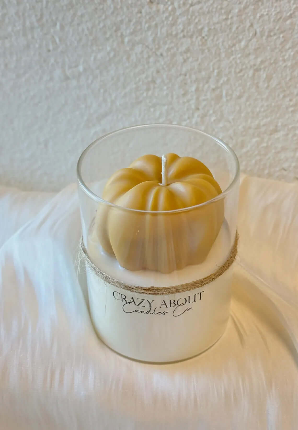 Pumpkin Candle in Glass Jar | Handcrafted Soy Wax