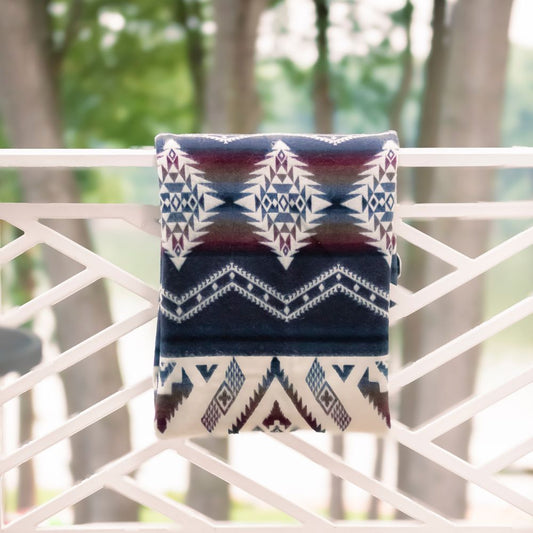 Yachana Collection - Brown Red Wave Throw