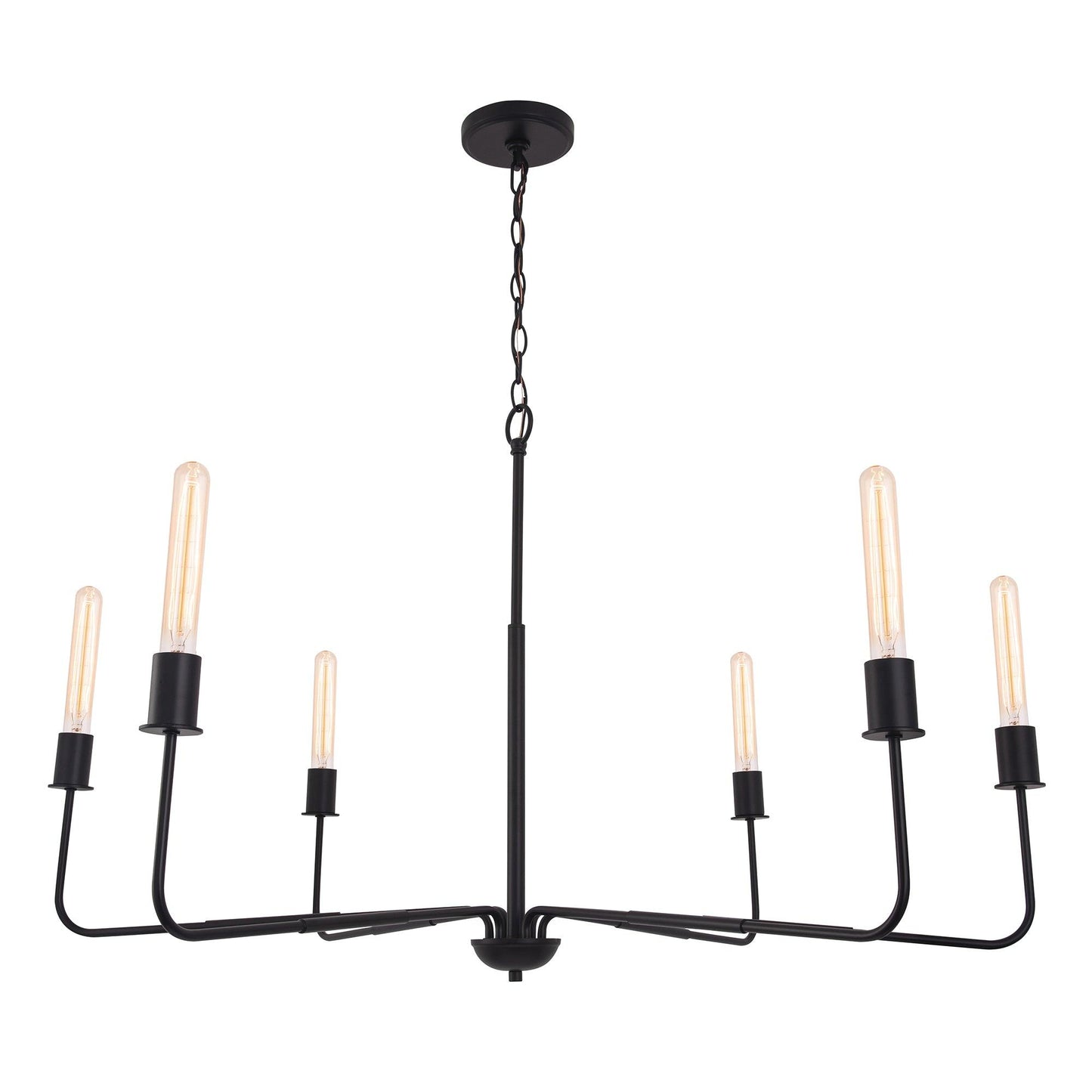 Radiant 6-Light Industrial Traditional Dimmable Chandelier