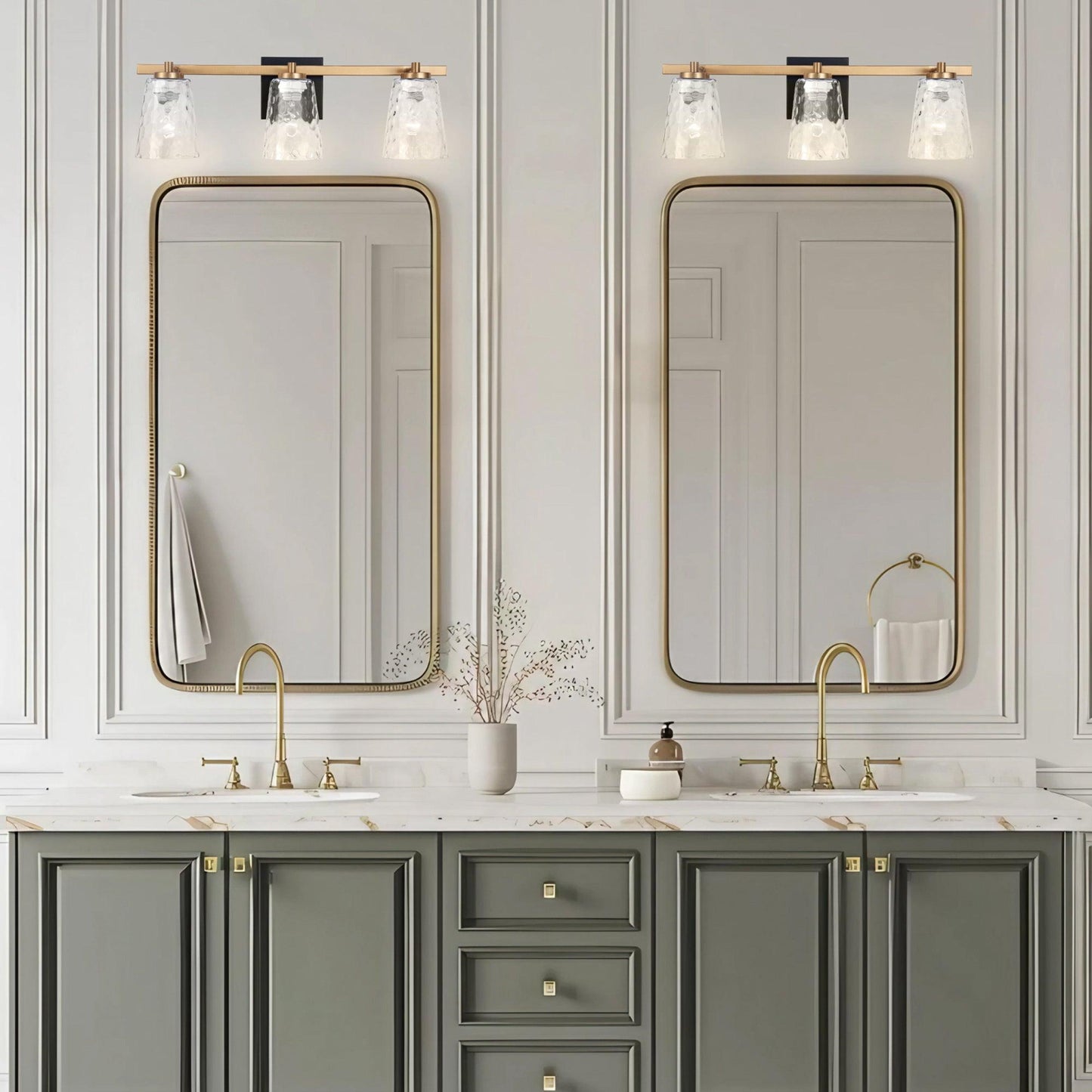 Radiance Modern 3-Light Dimmable Vanity Light