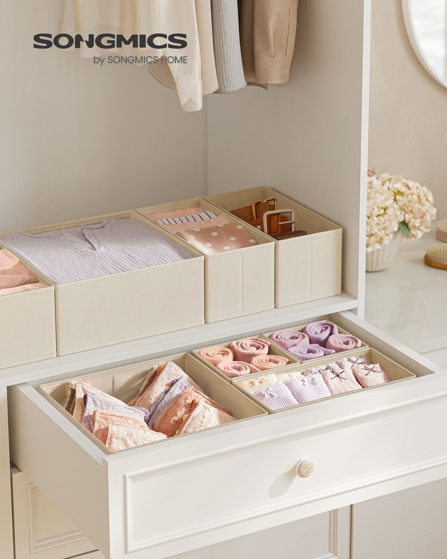 Dresser Drawer Organizers, Set of 6