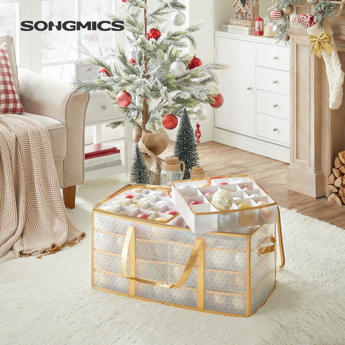 Large Christmas Ornament Storage Boxes