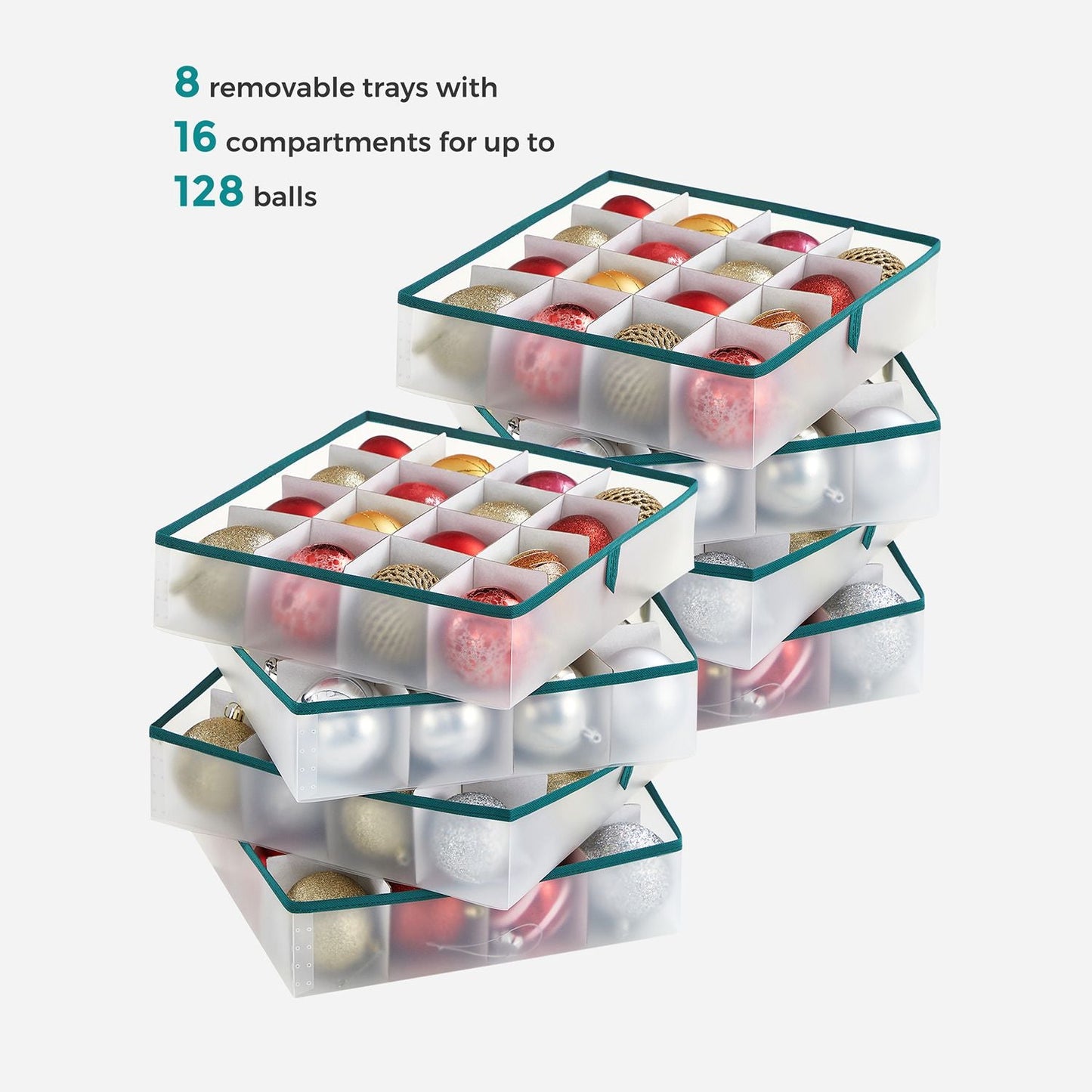 Large Christmas Ornament Storage Boxes