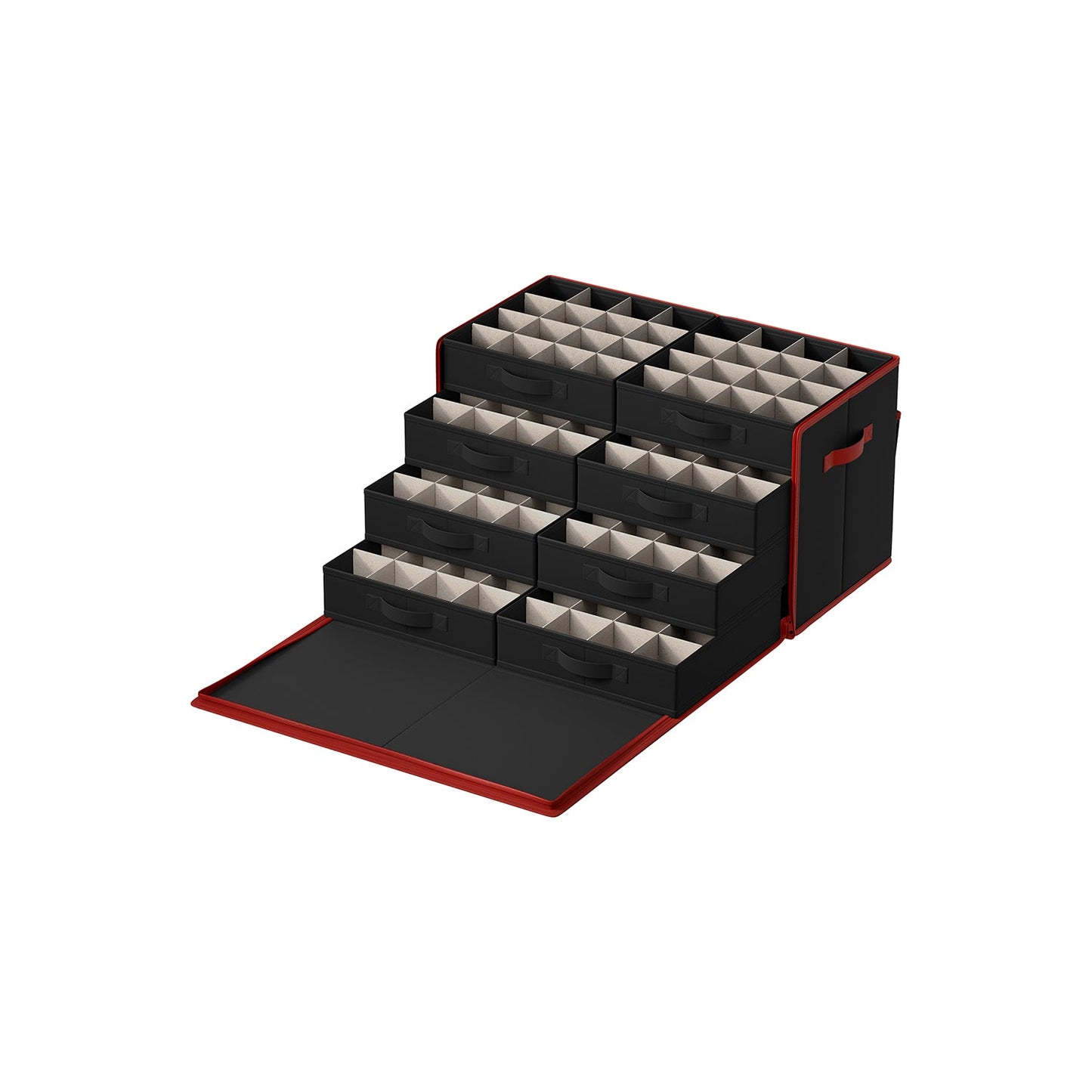 Large Christmas Ornament Storage Box with 128 Slots