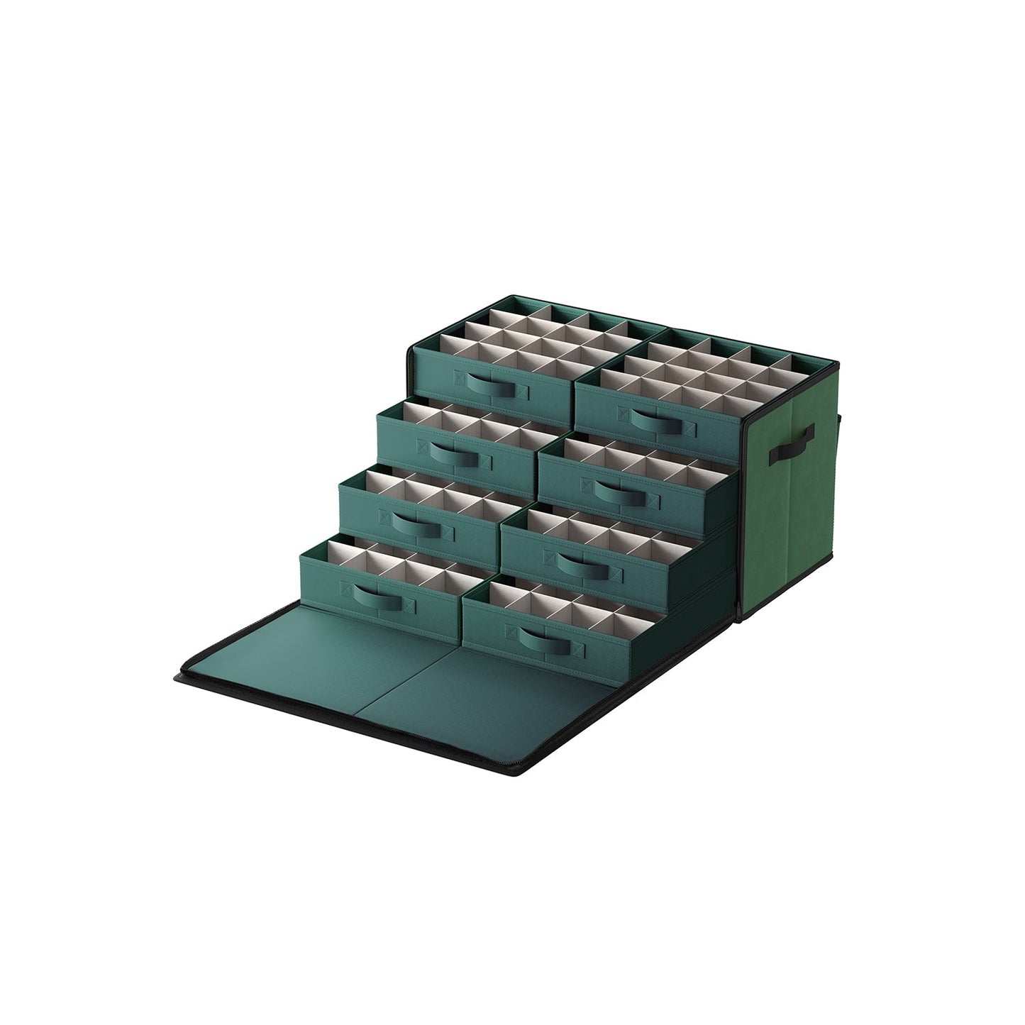 Large Christmas Ornament Storage Box with 128 Slots