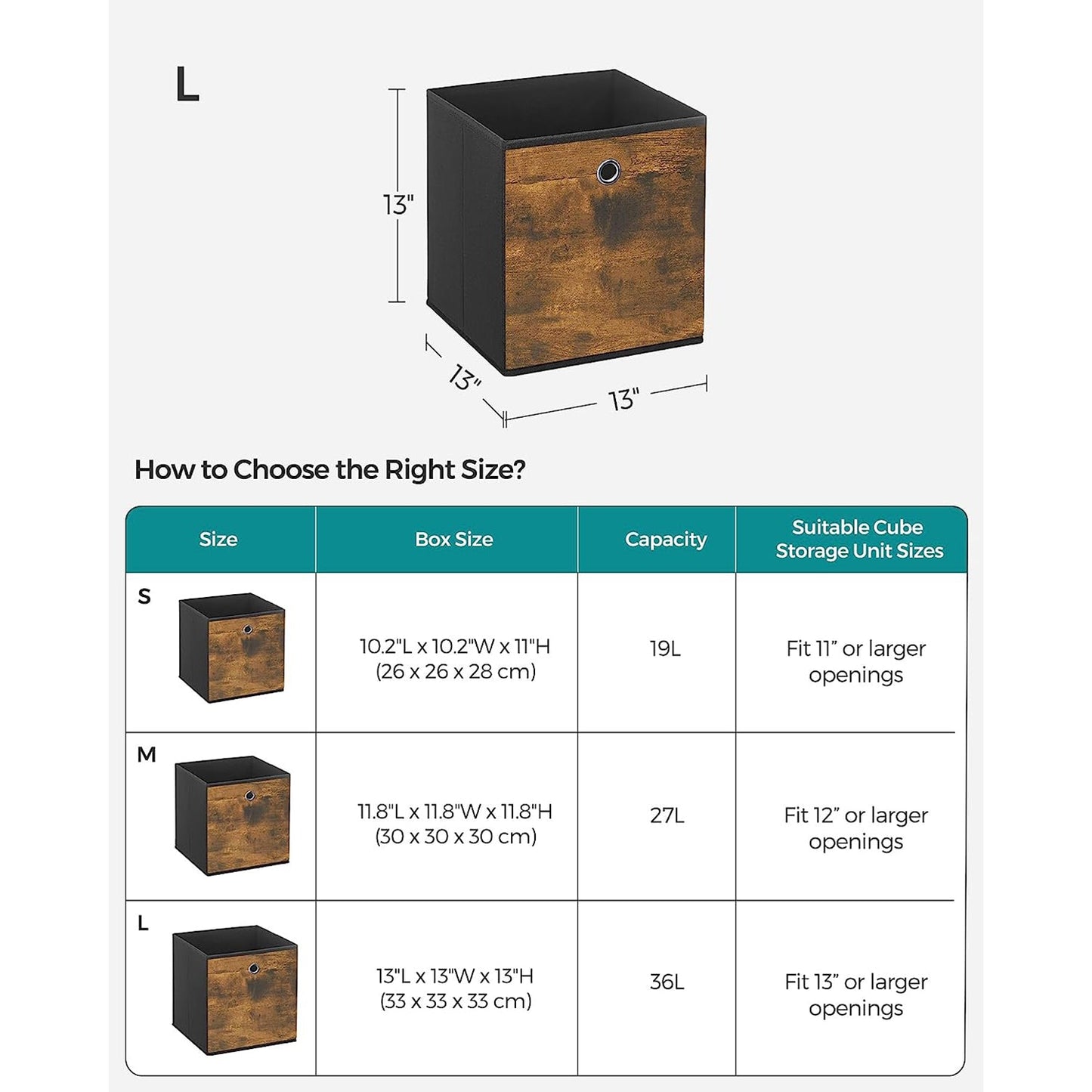 Set of 6 Storage Bins with Handles