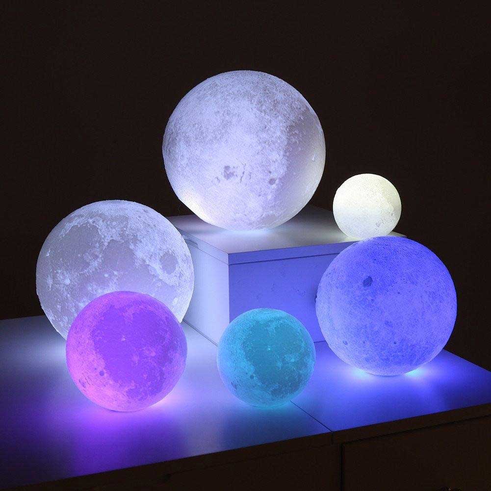 RGB Moon Lamp with Remote & Touch Control