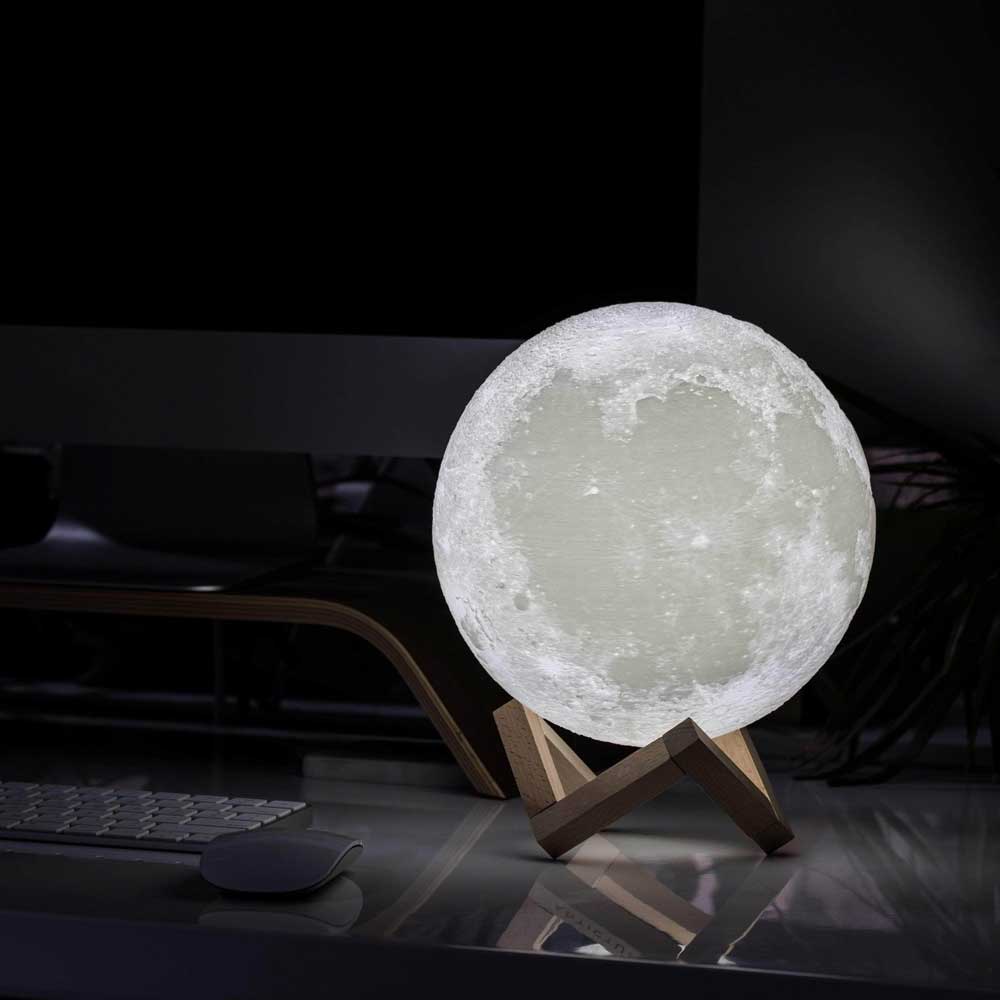 RGB Moon Lamp with Remote & Touch Control