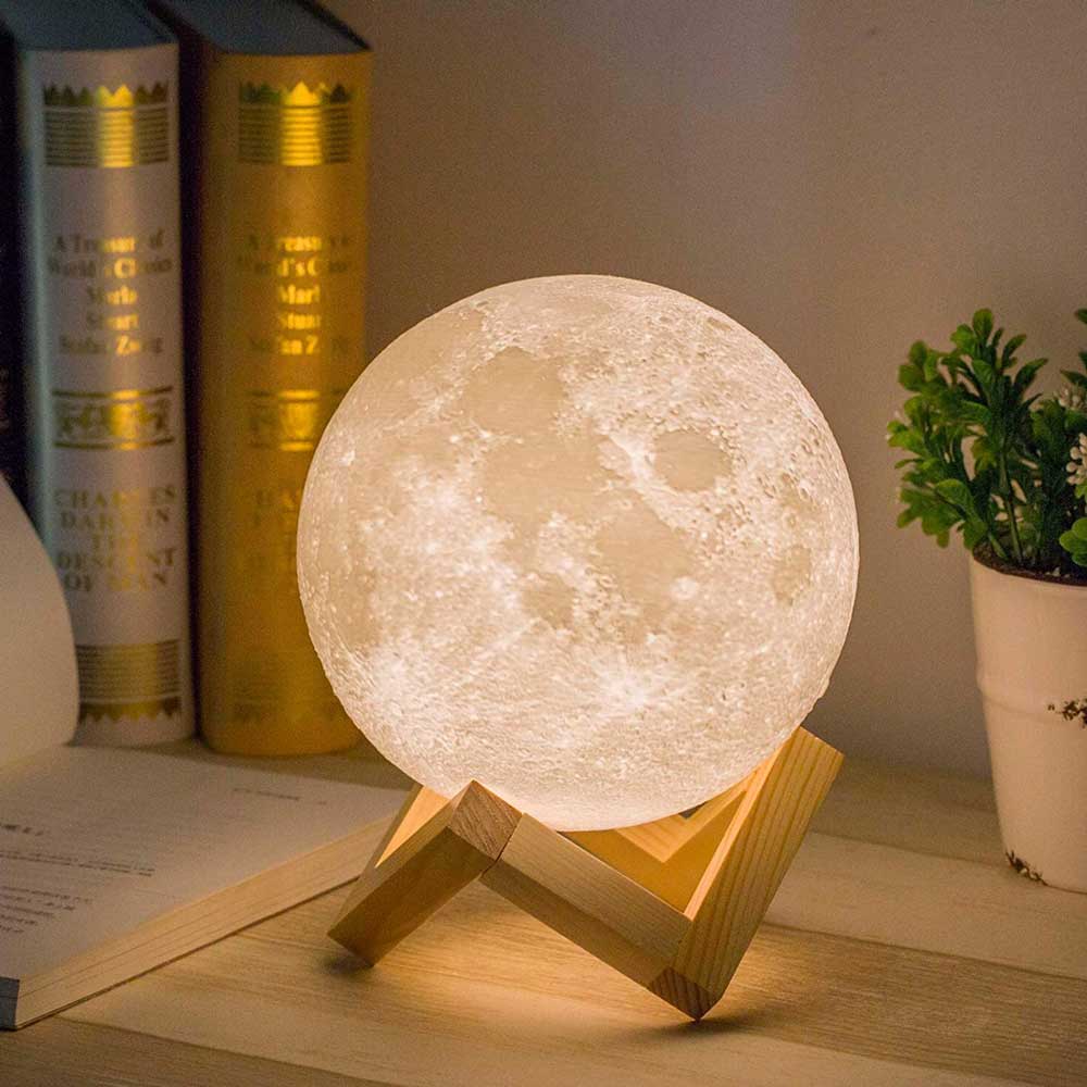 RGB Moon Lamp with Remote & Touch Control