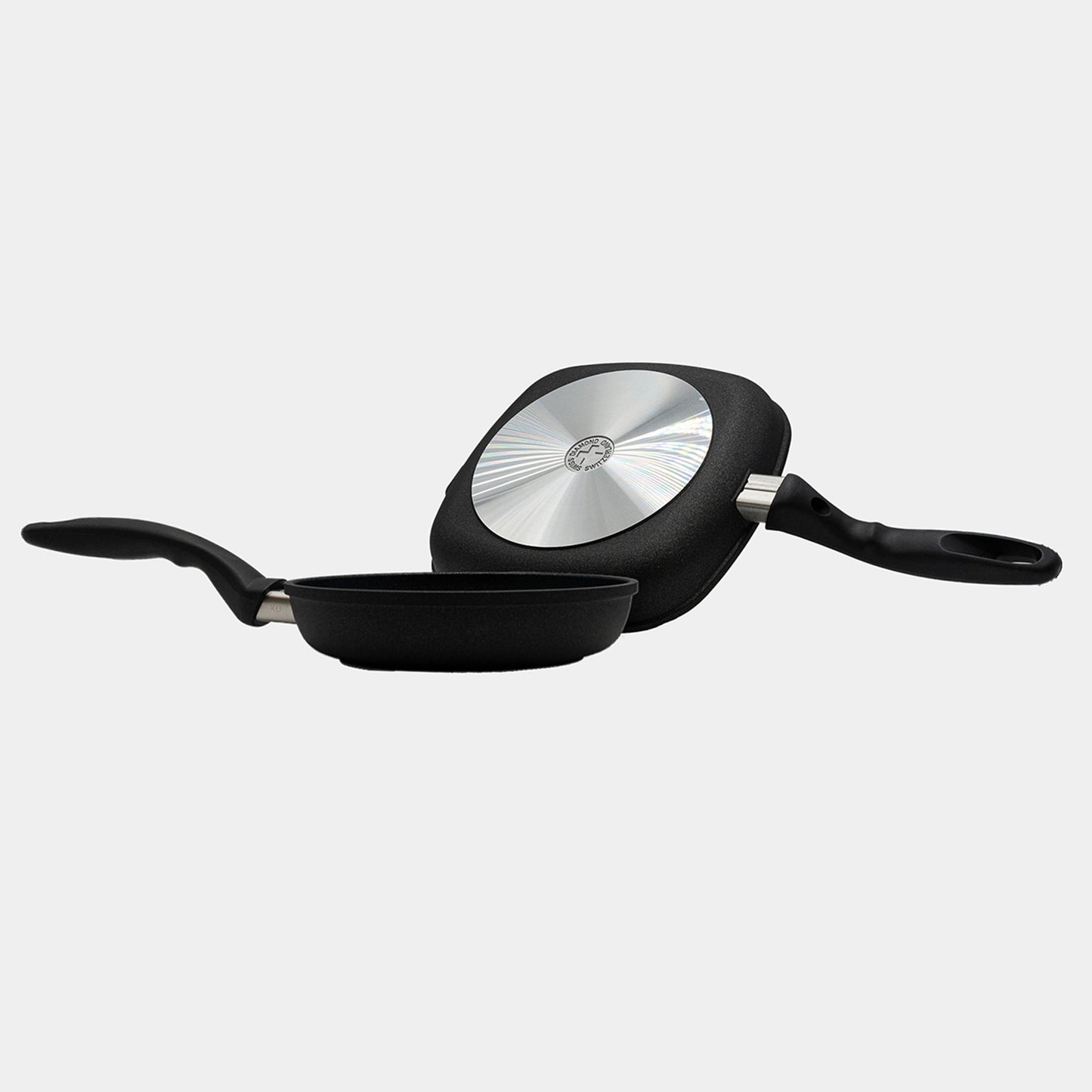 XD Nonstick 8" Fry Pan and 9.5"x 9.5" Grill Pan Set