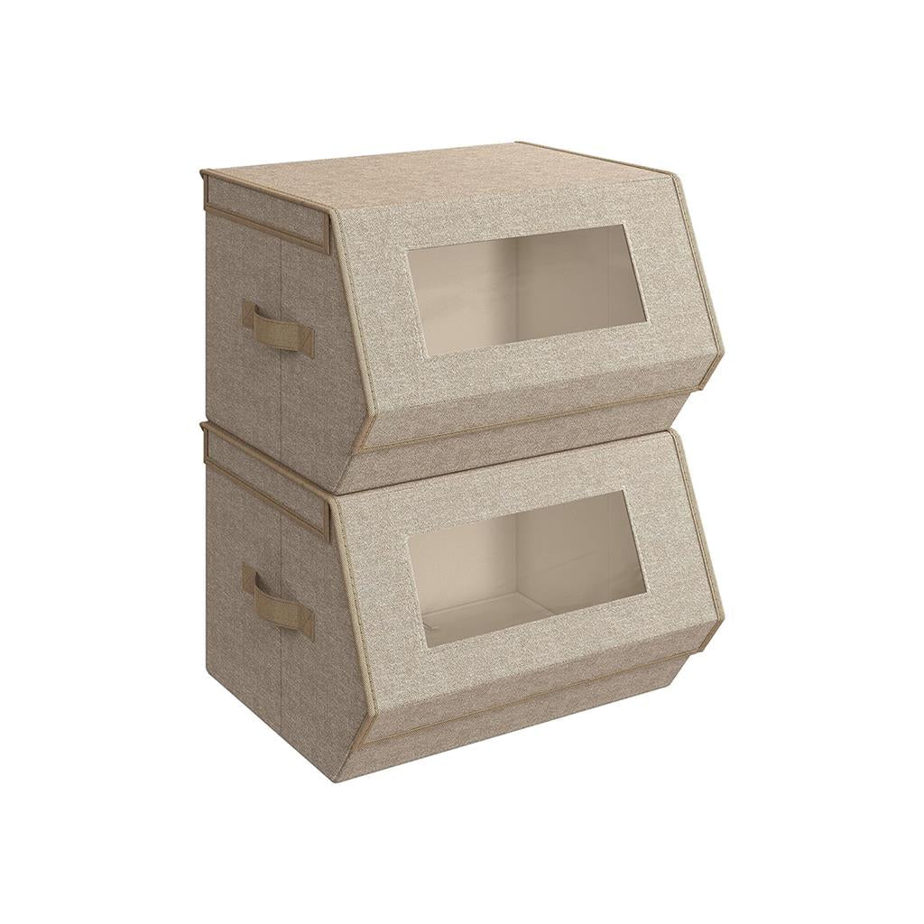 Stackable Storage Bins Set of 2