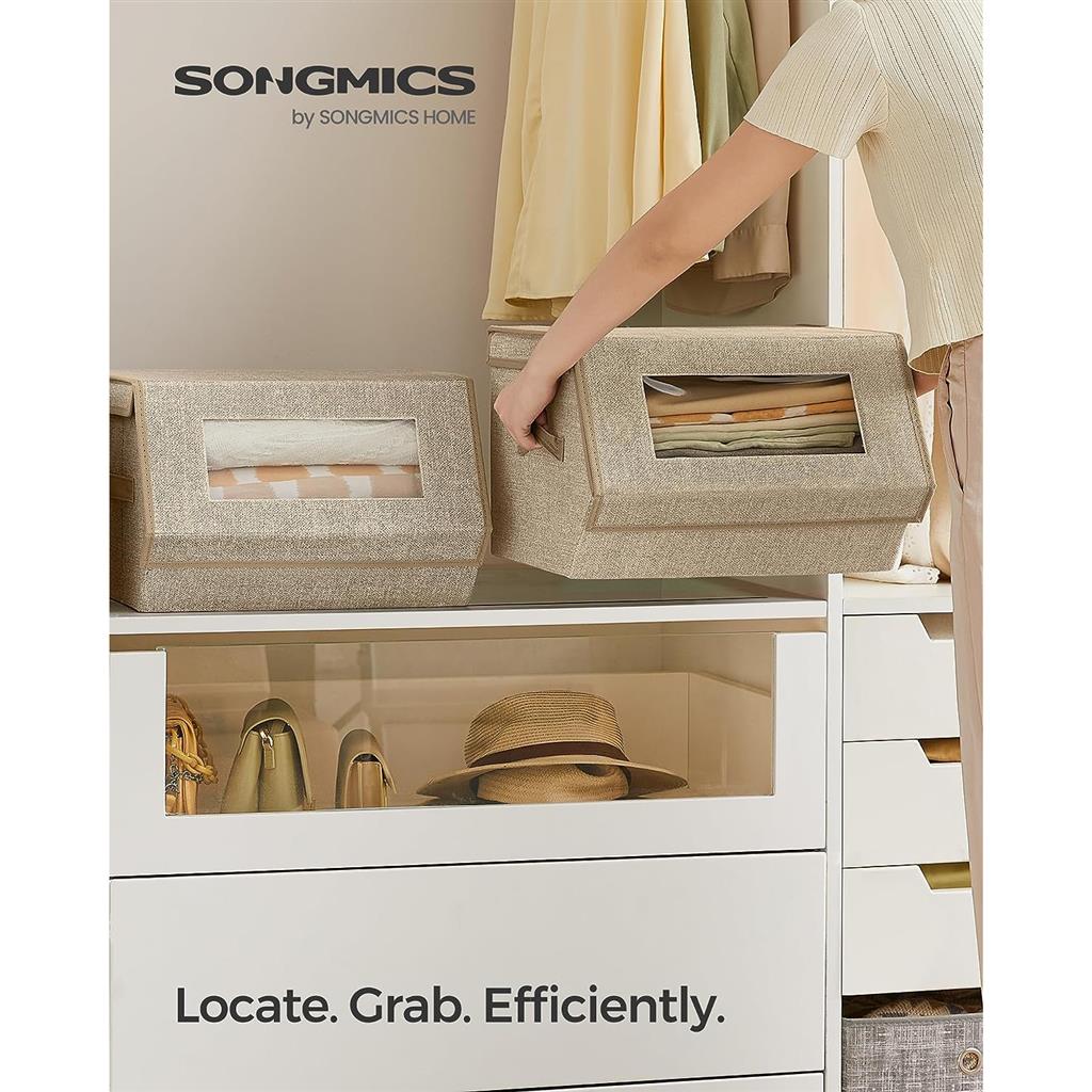 Stackable Storage Bins Set of 2