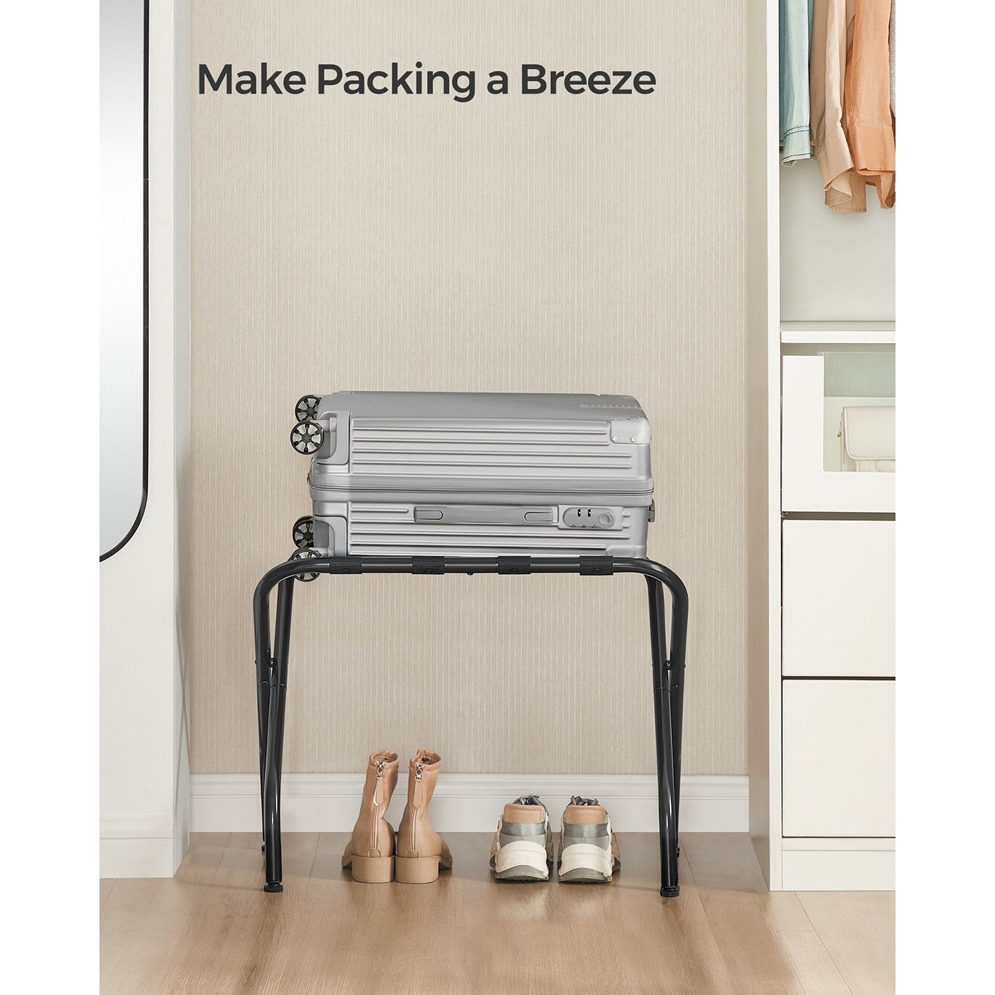 Set of 2 Luggage Rack for Guest Room