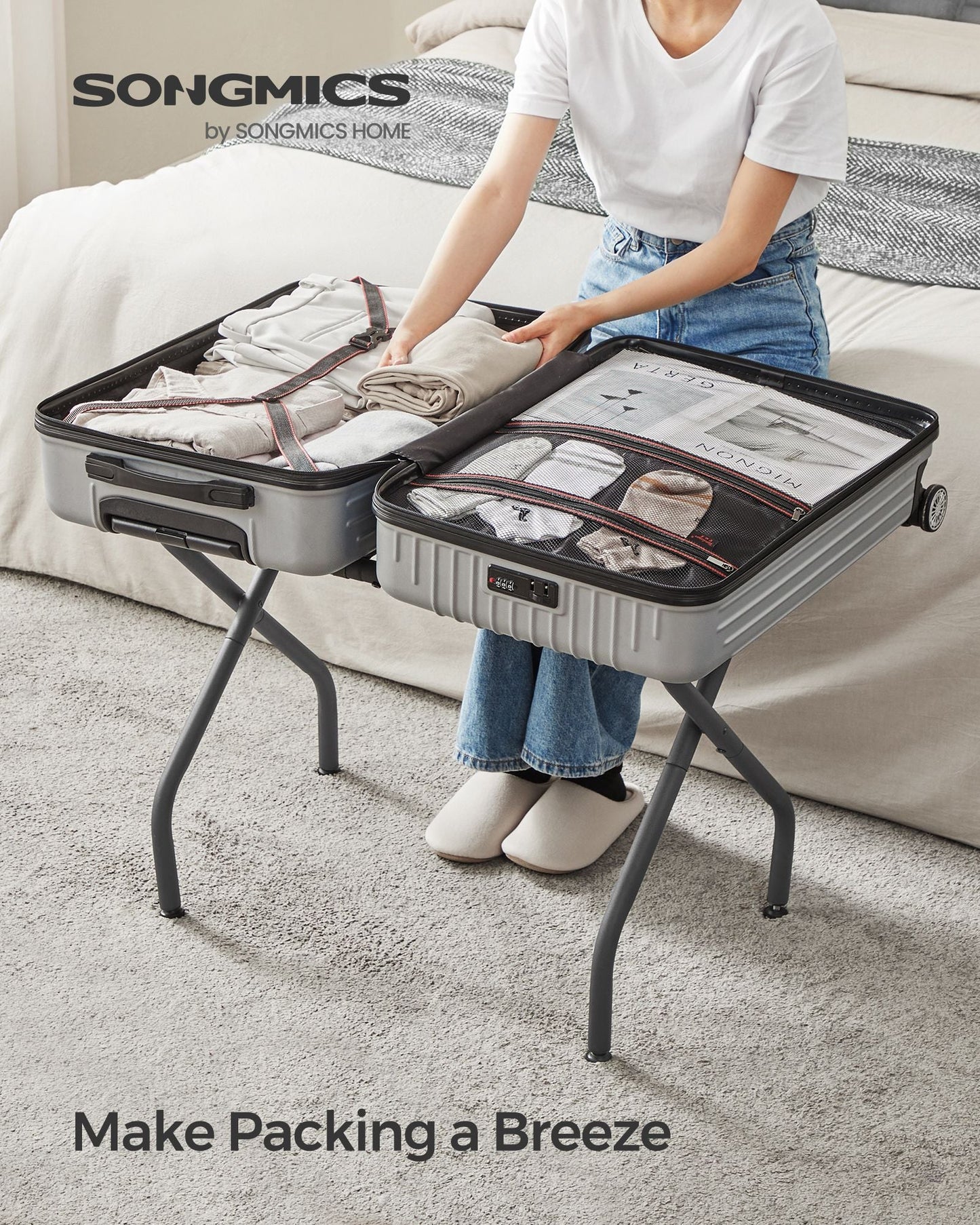 Luggage Rack for Guest Room, Set of 2