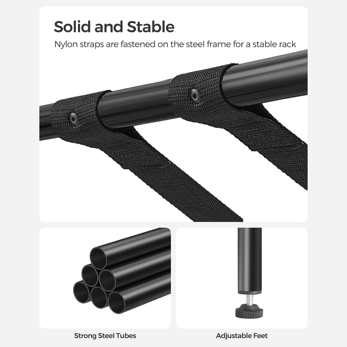 Black Foldable Luggage Rack