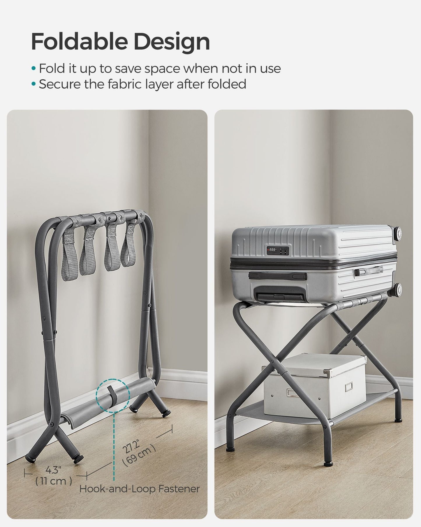 Luggage Rack Slate Gray