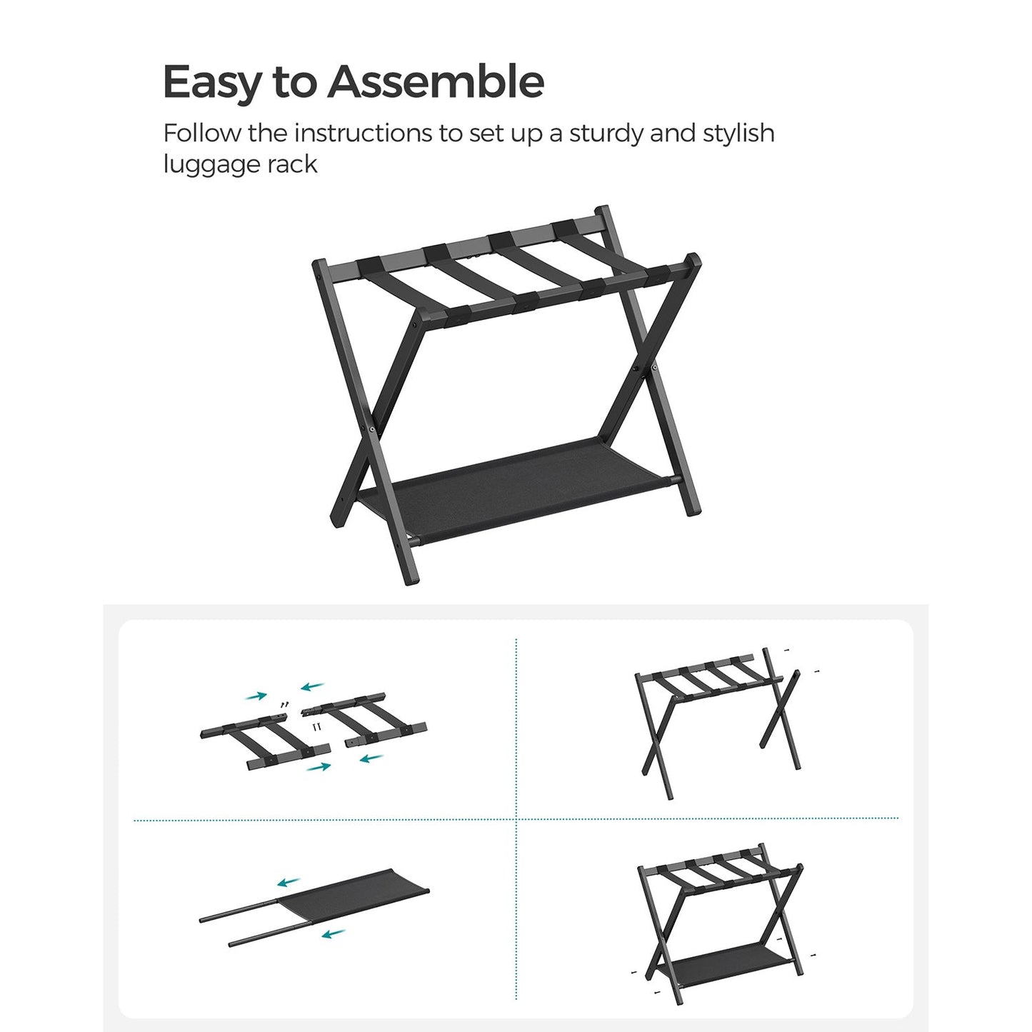 Luggage Racks for Guest Room, Set of 2