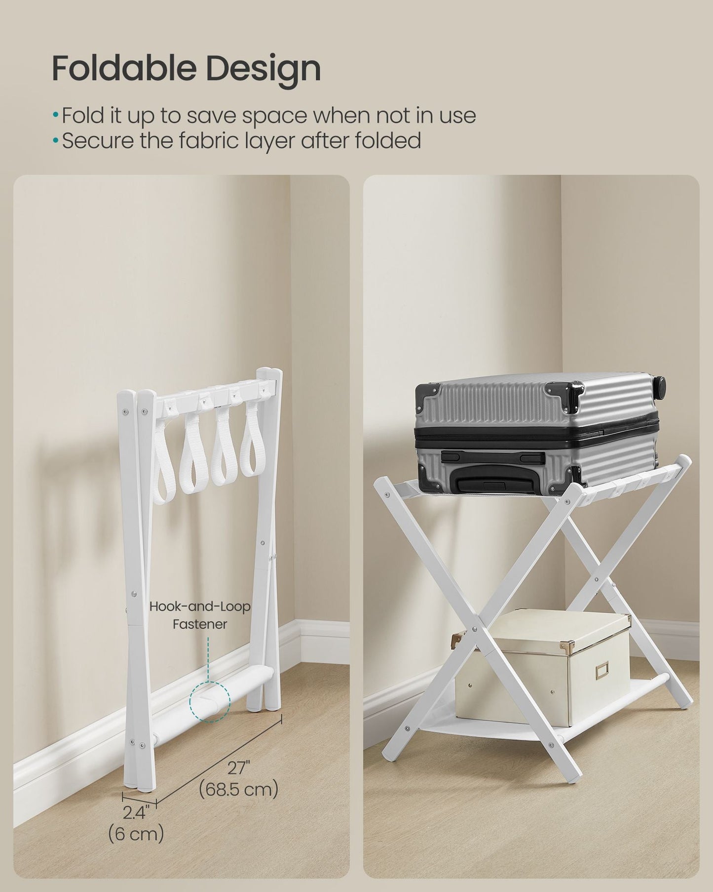Luggage Racks for Guest Room, Set of 2