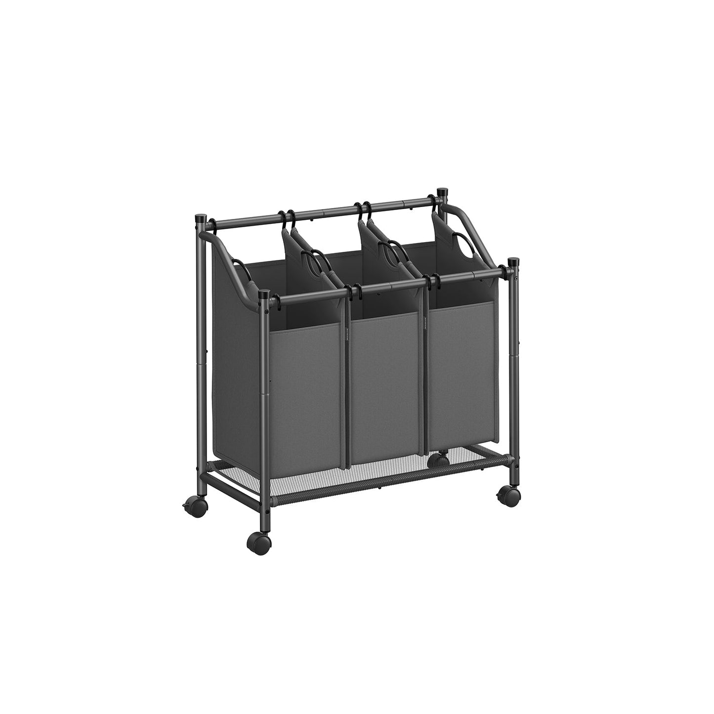 Rolling Laundry Basket with 3 Removable Bags