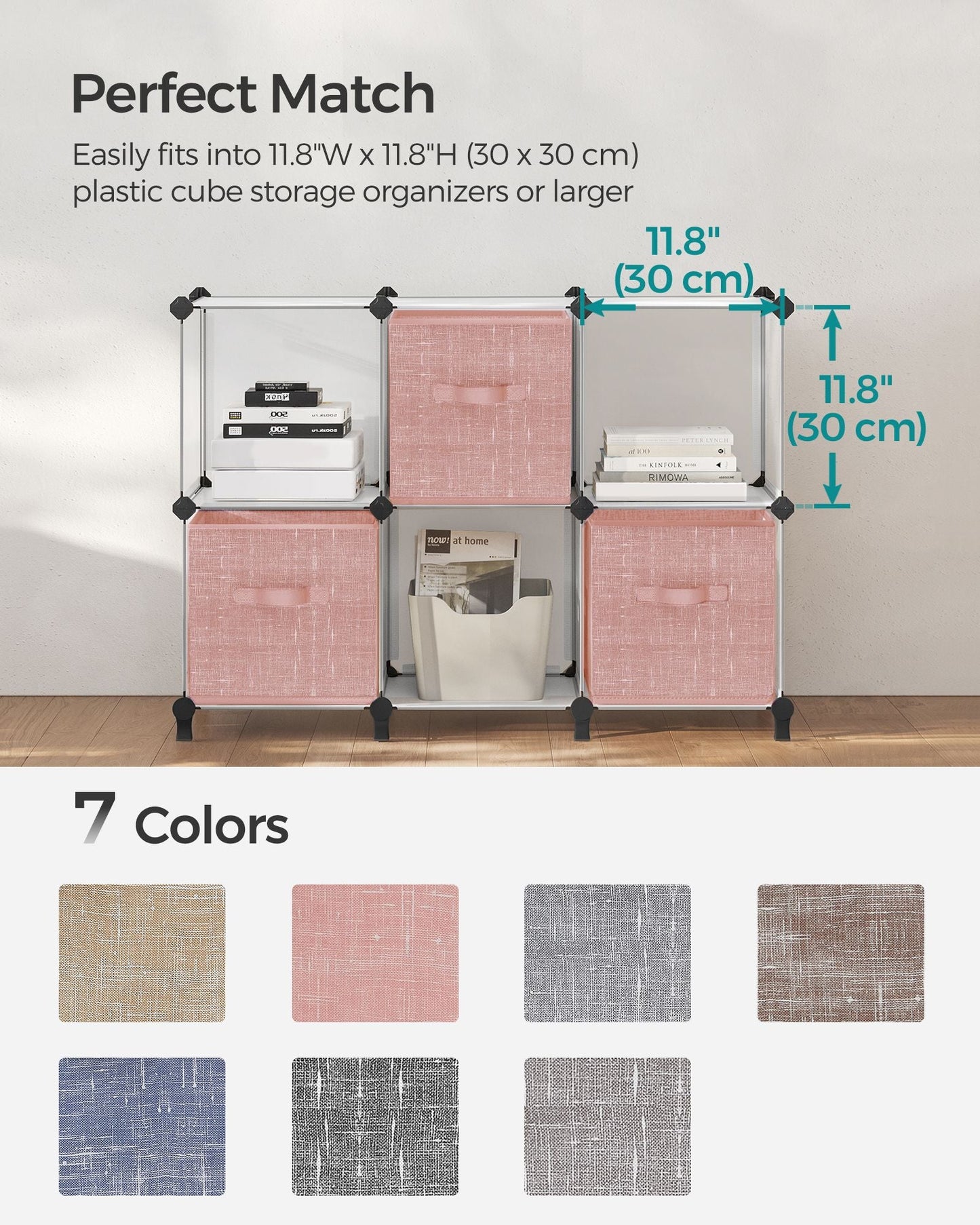 Non-Woven Fabric Storage Cubes with Double Handles