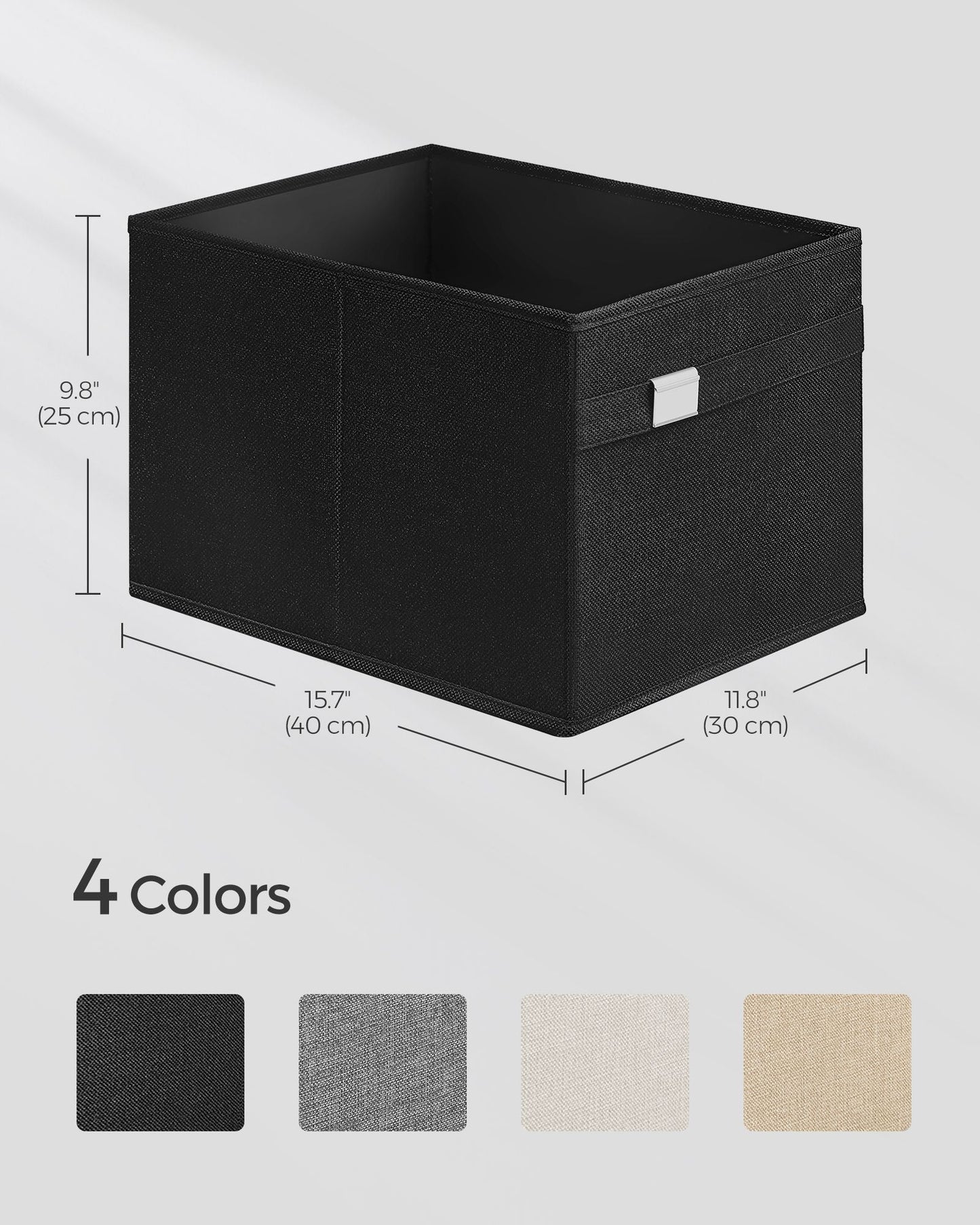 Set of 2 Storage Baskets with Double Handles