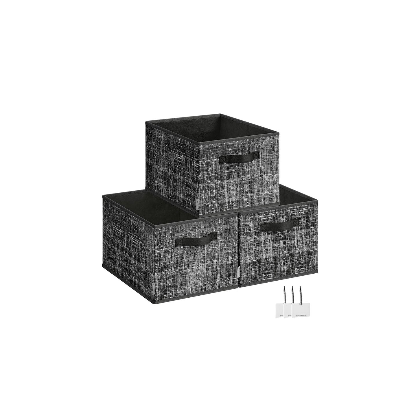 Set of 3 Fabric Storage Bins