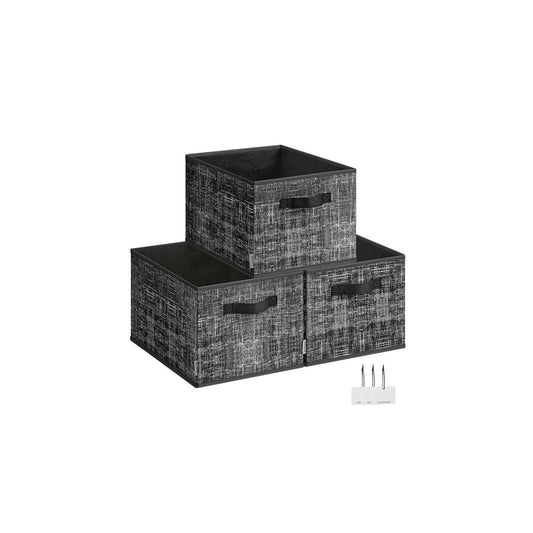 Set of 3 Fabric Storage Bins