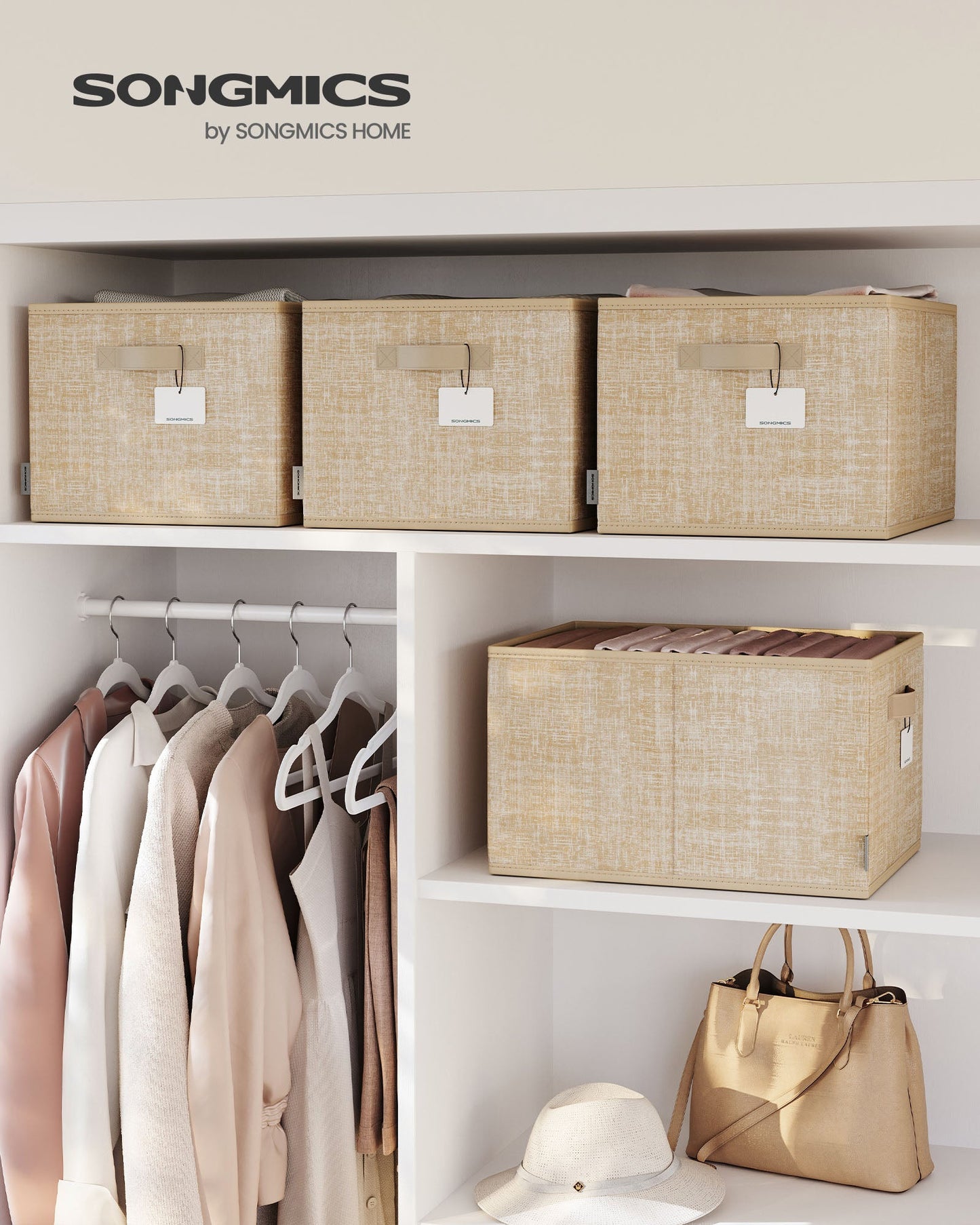 Set of 3 Fabric Storage Bins