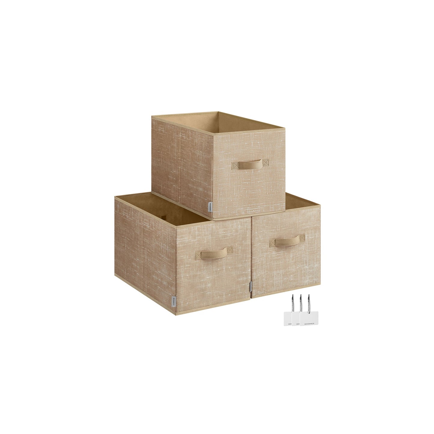 Set of 3 Fabric Storage Bins