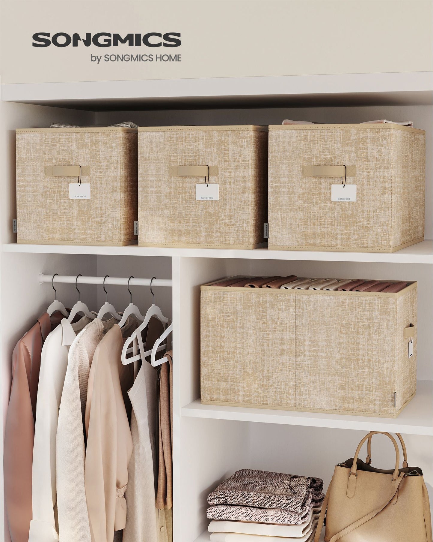 Set of 3 Fabric Storage Bins