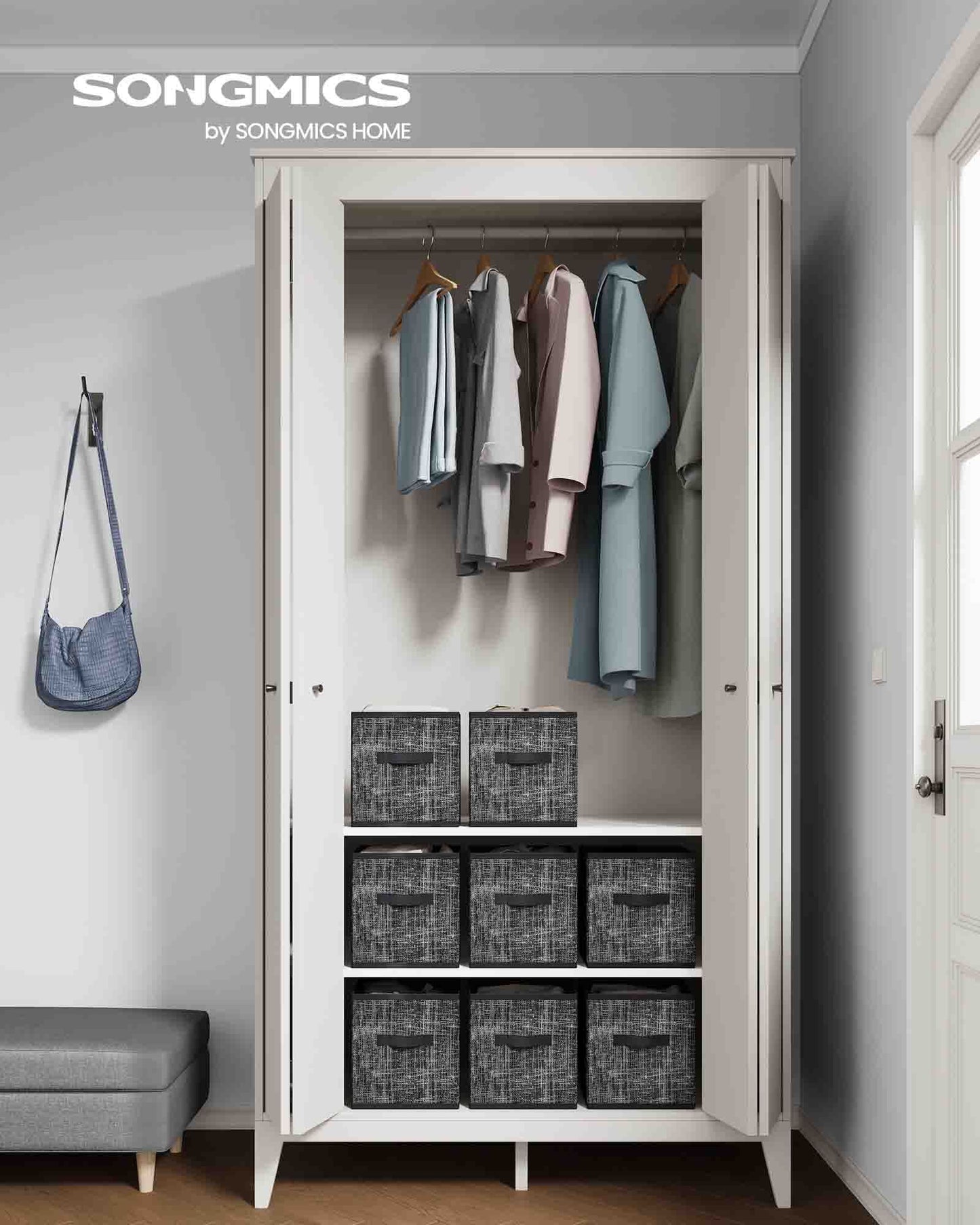 Set of 8 Foldable Storage Cubes