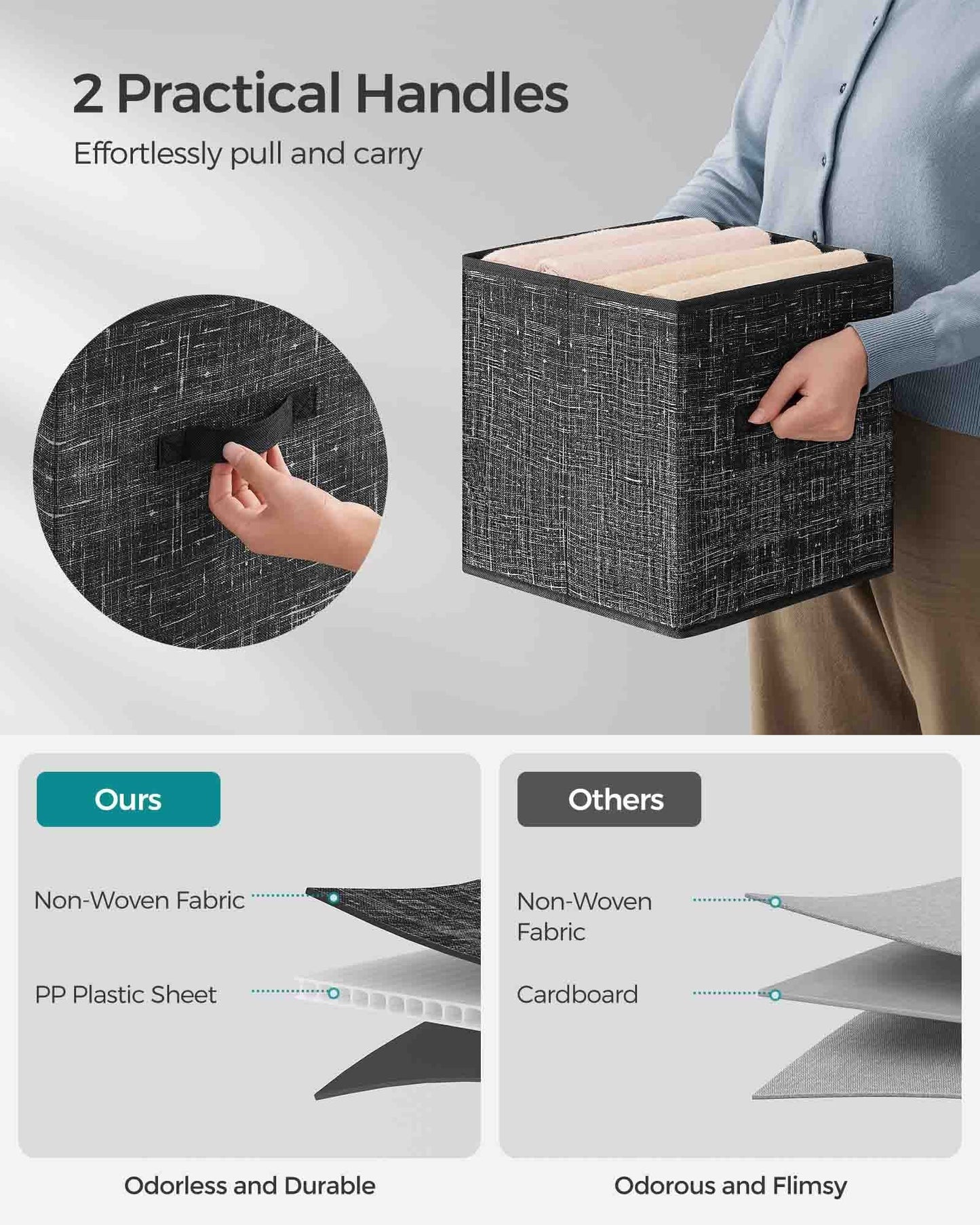 Set of 8 Foldable Storage Cubes