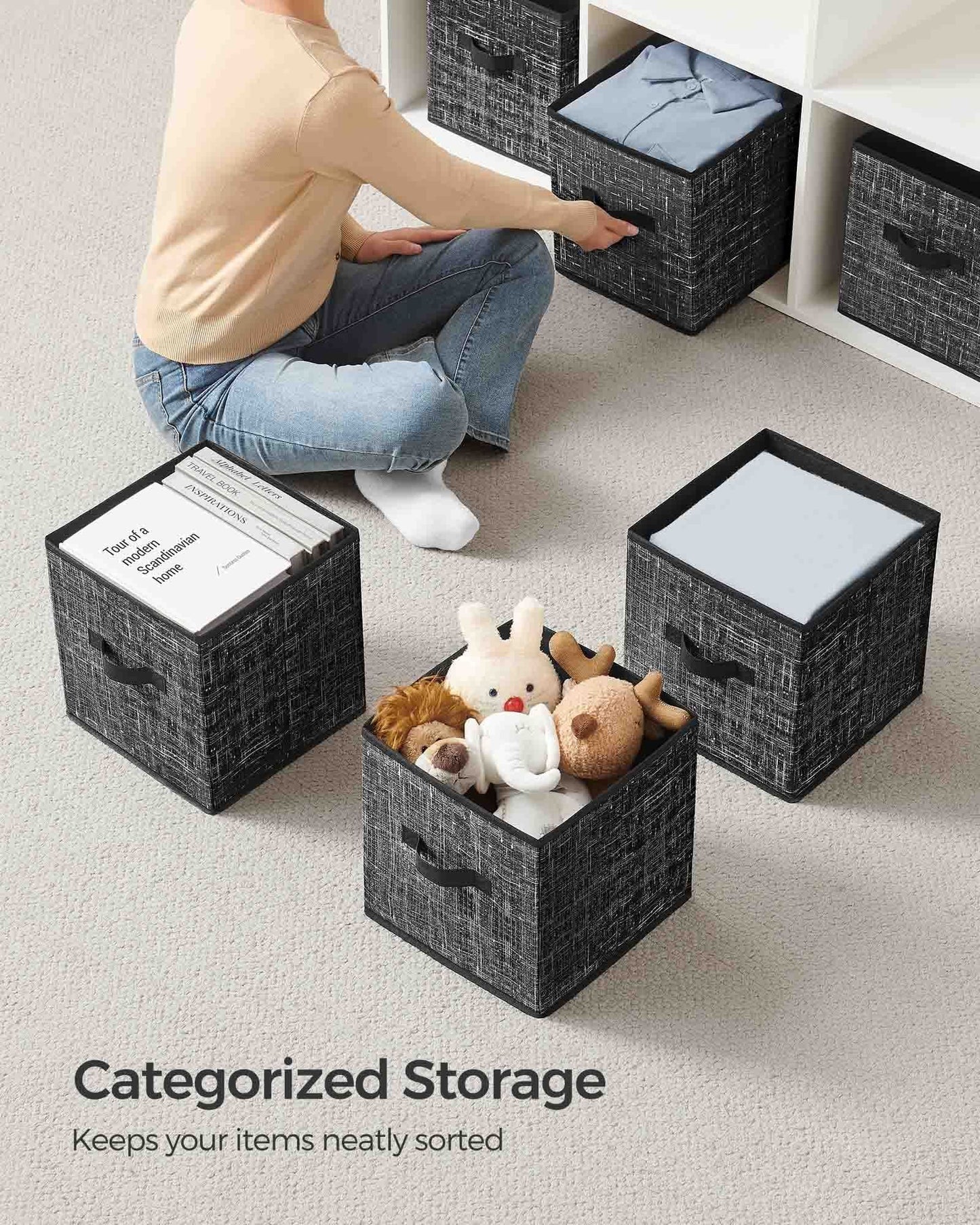 Set of 8 Foldable Storage Cubes