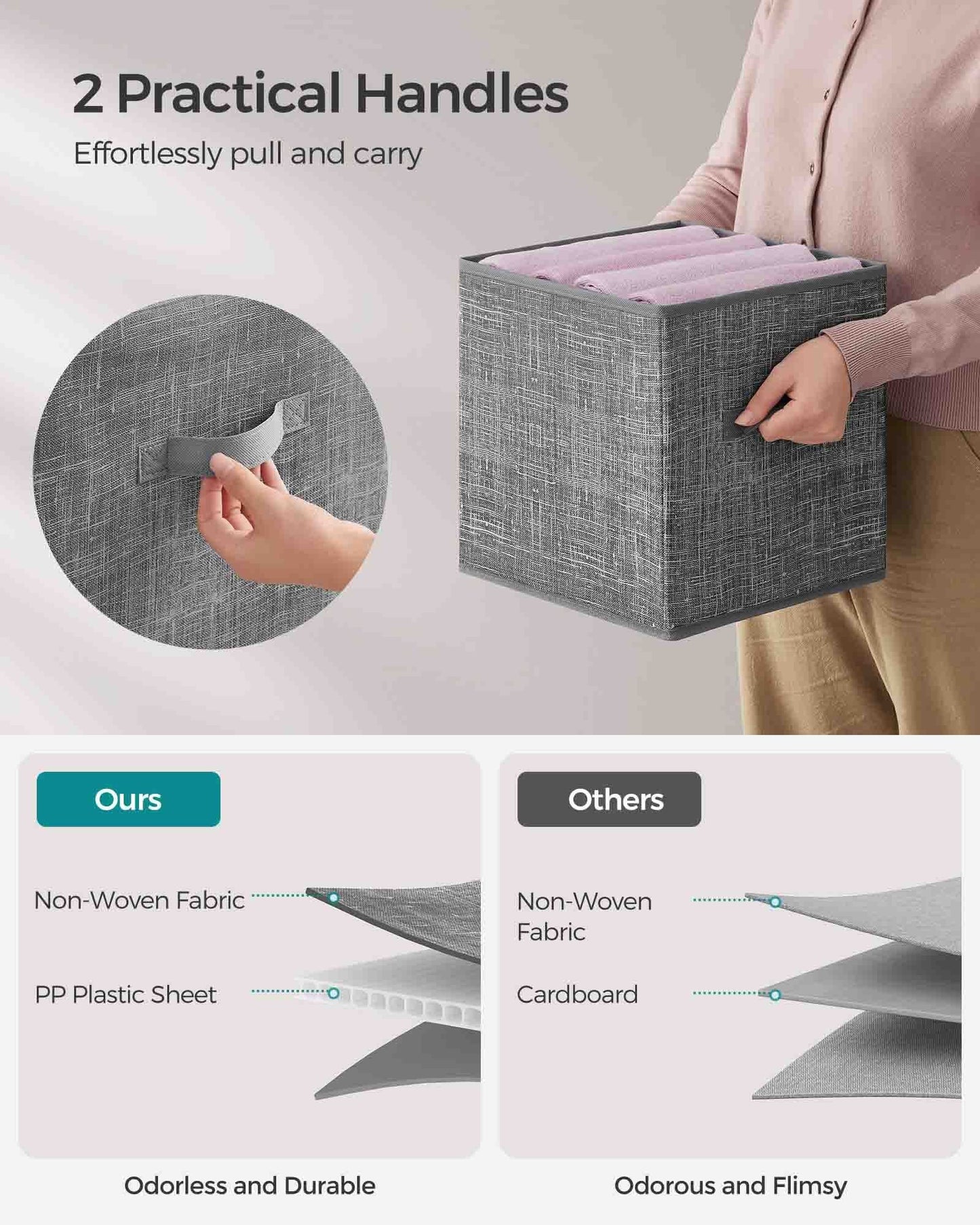 Set of 8 Foldable Storage Cubes