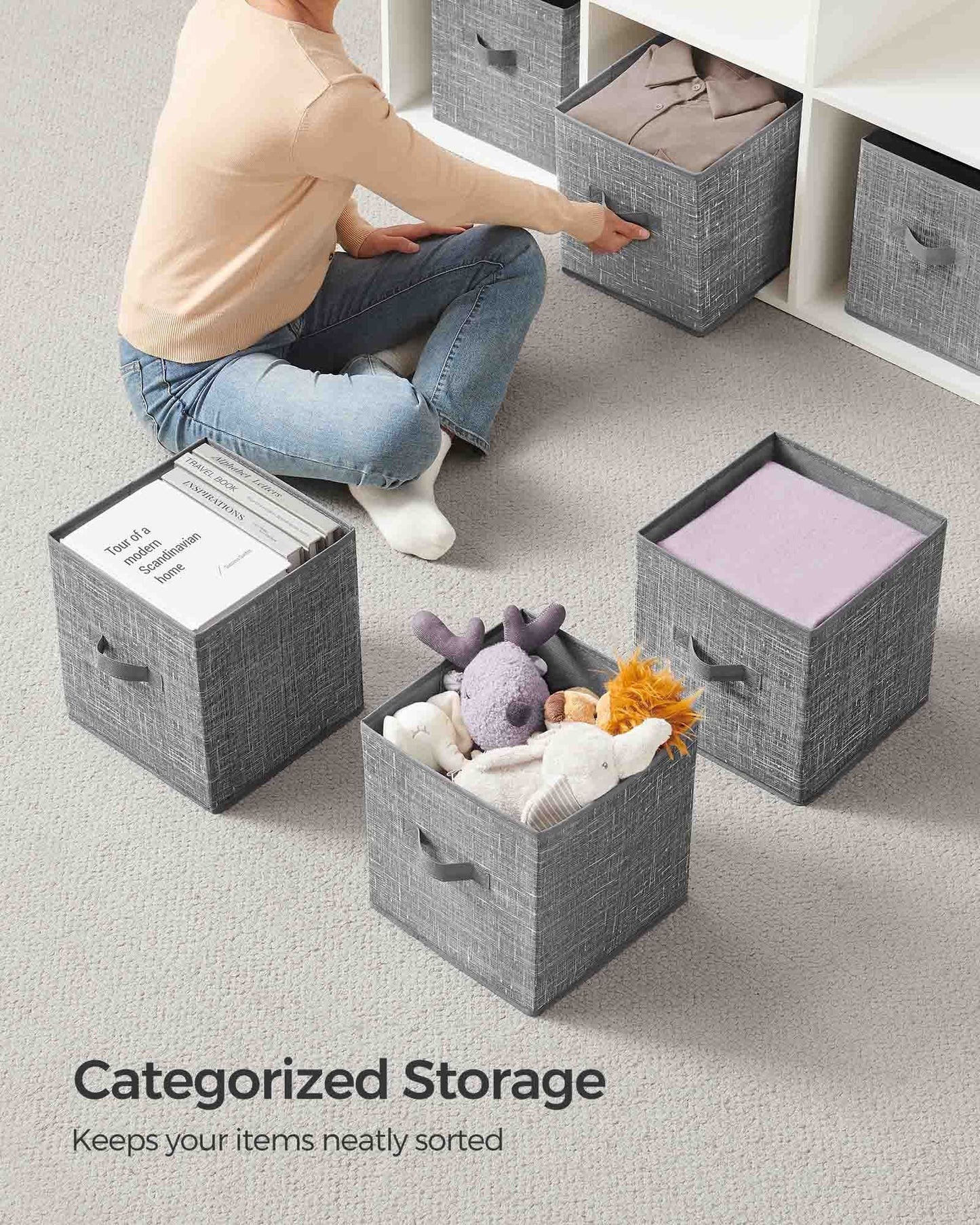 Set of 8 Foldable Storage Cubes