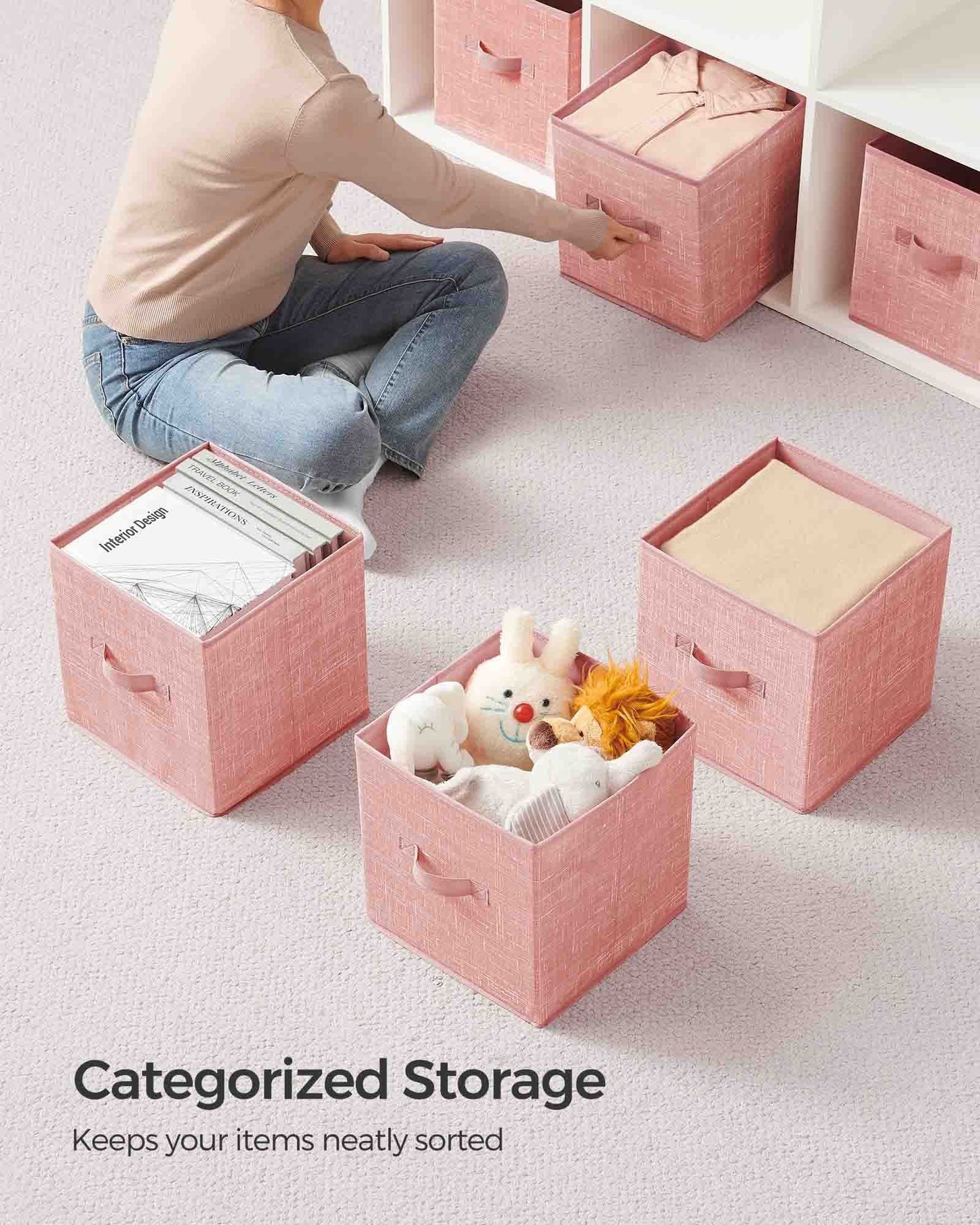 Set of 8 Foldable Storage Cubes