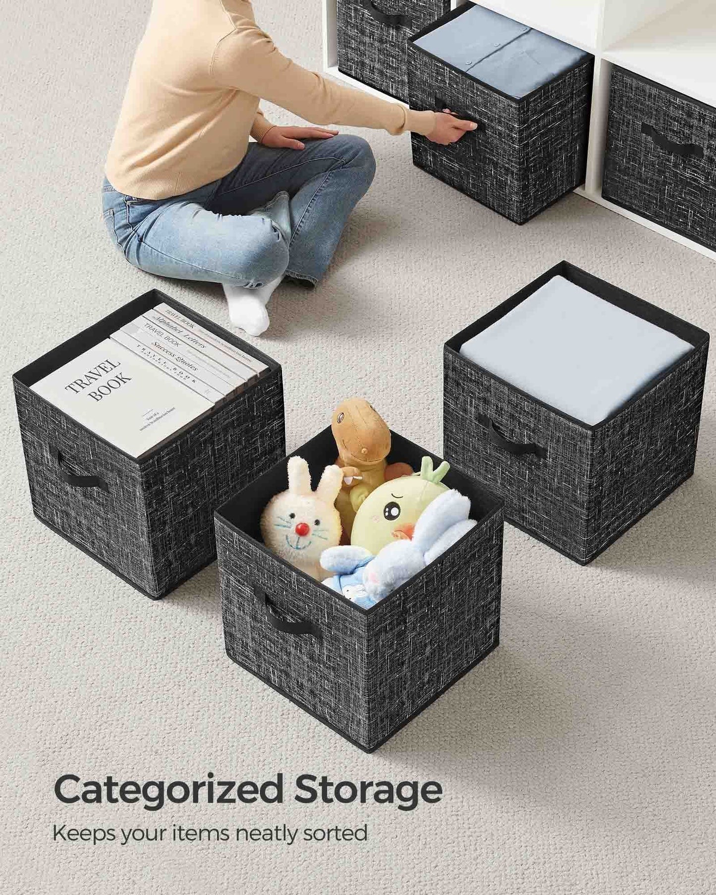 Set of 8 Foldable Storage Cubes