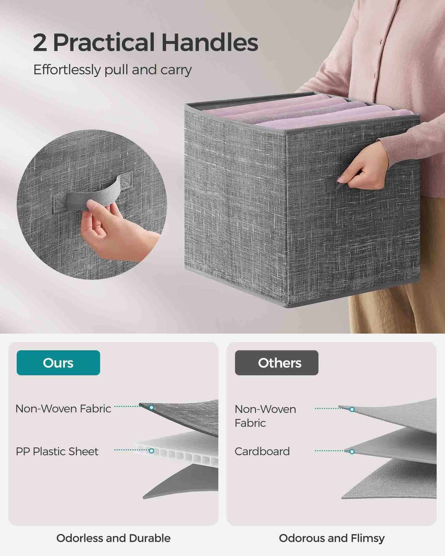 Set of 8 Foldable Storage Cubes