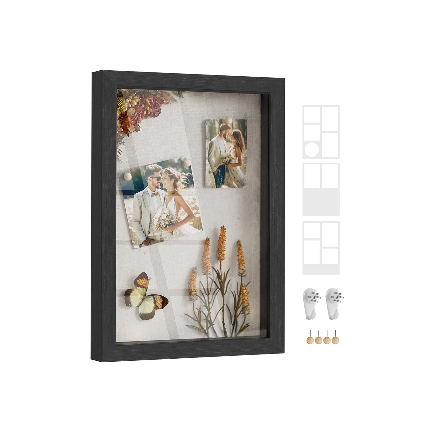 1.3-Inch Deep Memory Display Case for Desk Wall Decor