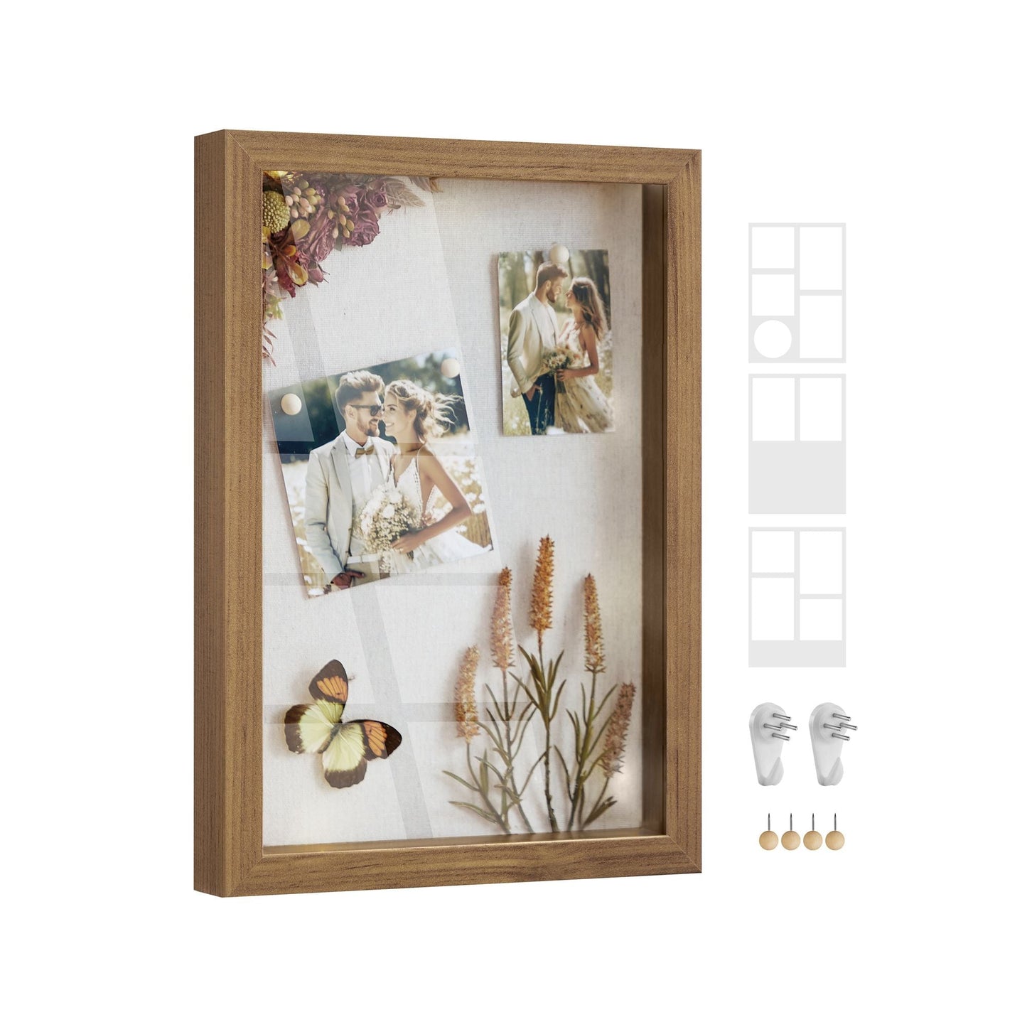 1.3-Inch Deep Memory Display Case for Desk Wall Decor