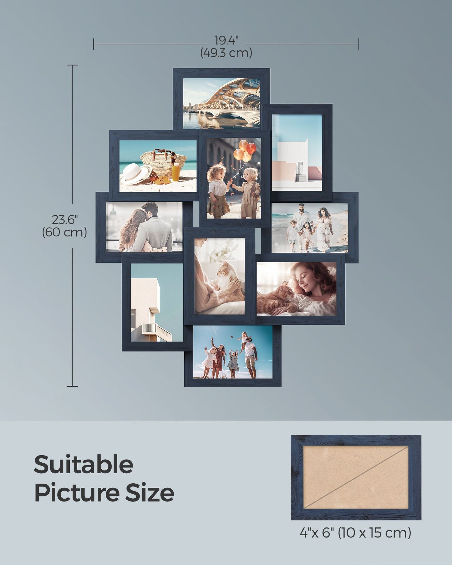 4x6 Picture Frames Collage for Wall Decor