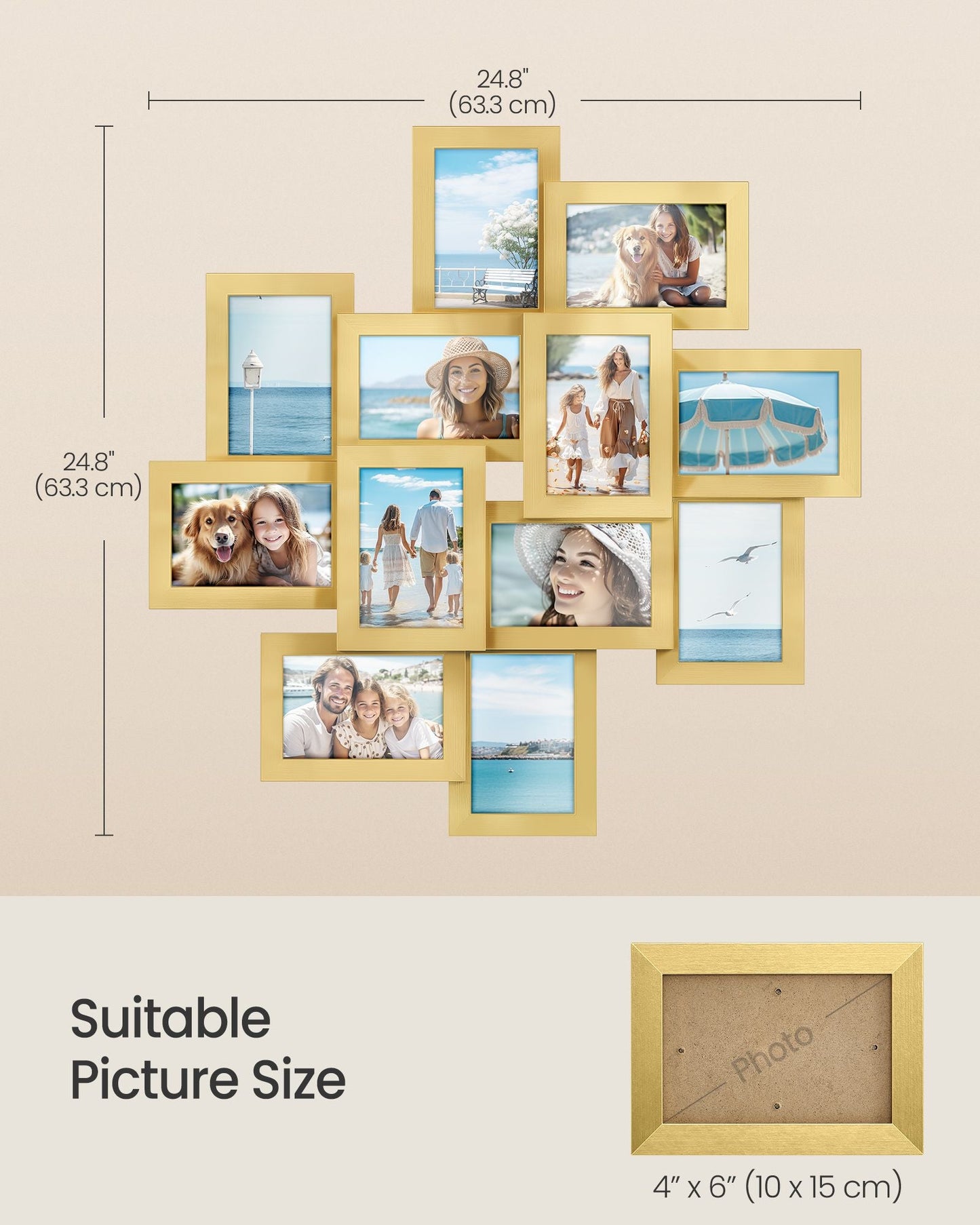4x6 Collage Picture Frames, 12-Pack