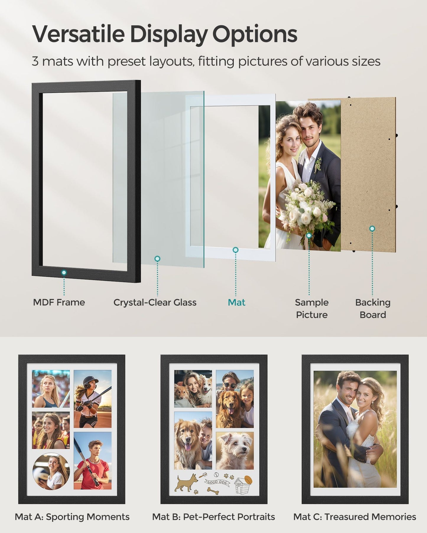 A4 Picture Frame Collage for Wall Decor